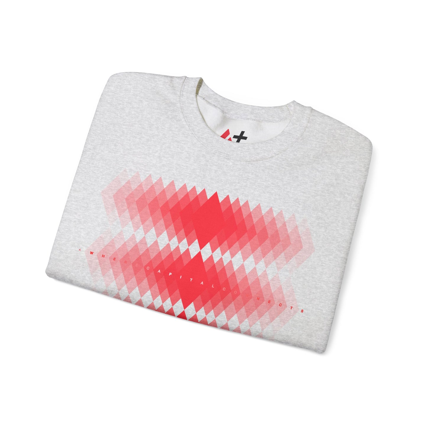 Avalanche Where Capital Connects Optical Illusion Sweatshirt