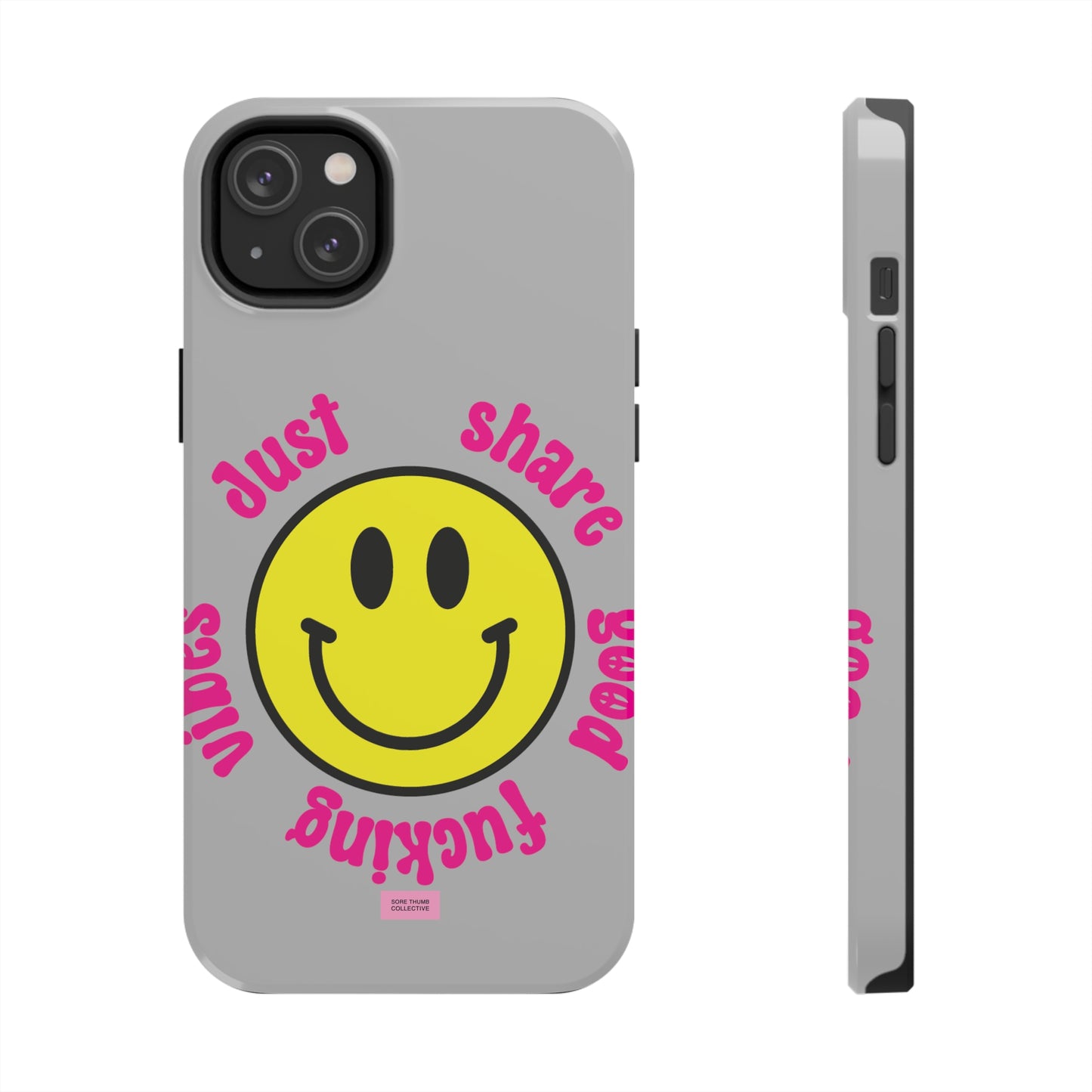 Good Vibes Smiley iPhone Case