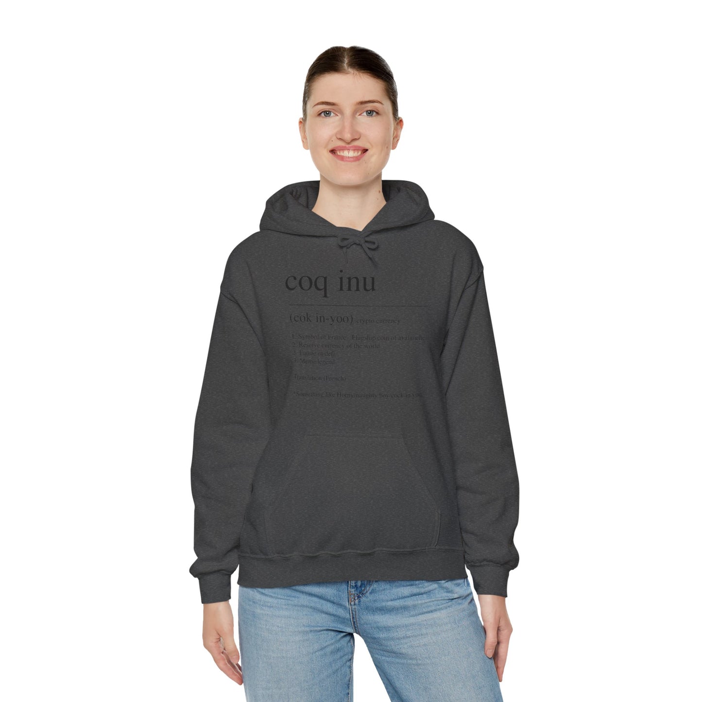 COQ Inu Dictionary definition hooded top