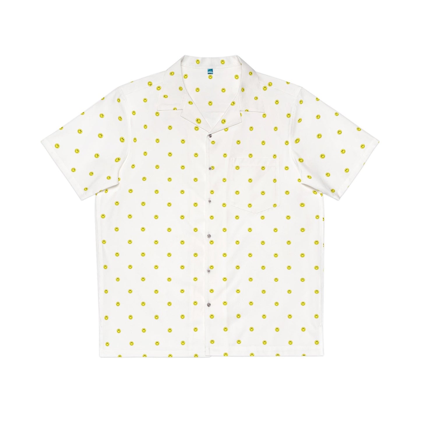 smiley face shirt white