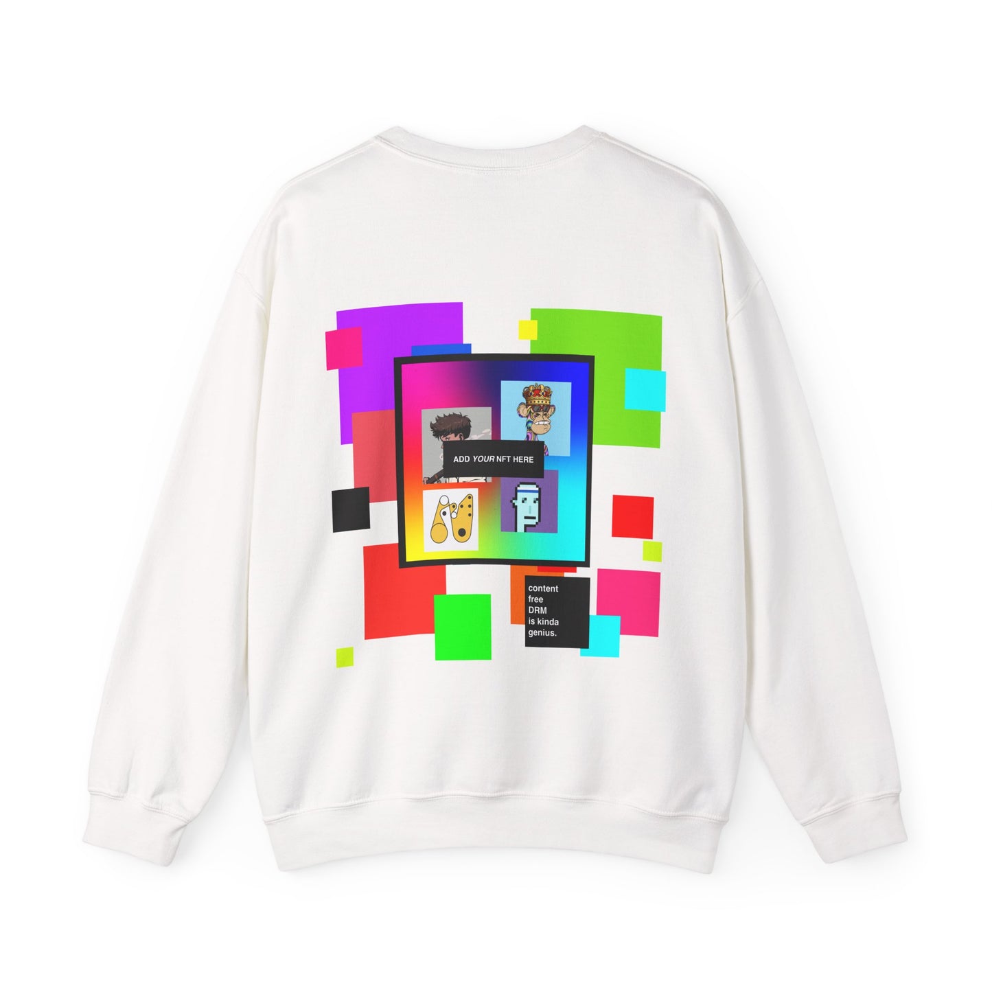 Content Free DRM Custom NFT sweatshirt