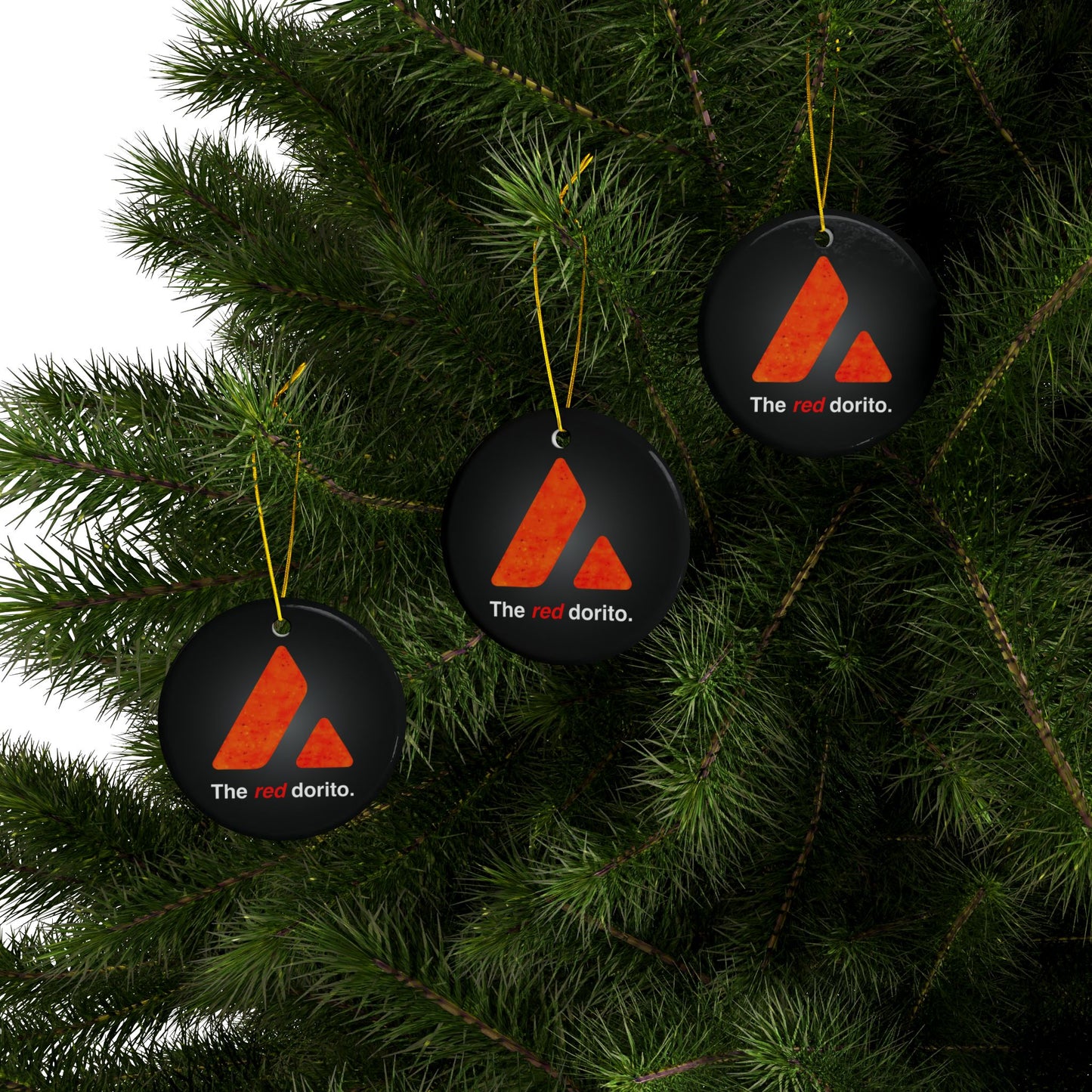 The Red Dorito - Avalanche Christmas Decoration