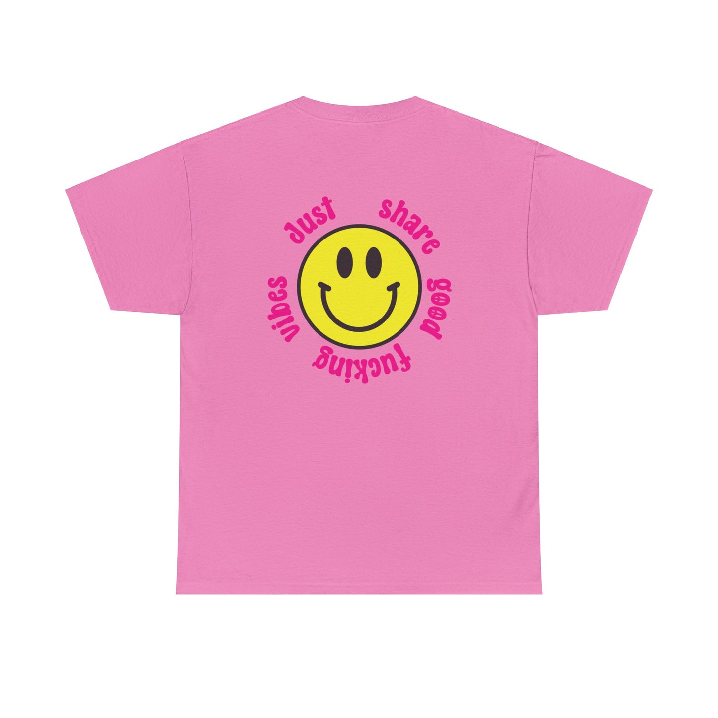 Share Good Fucking Vibes back print t-shirt