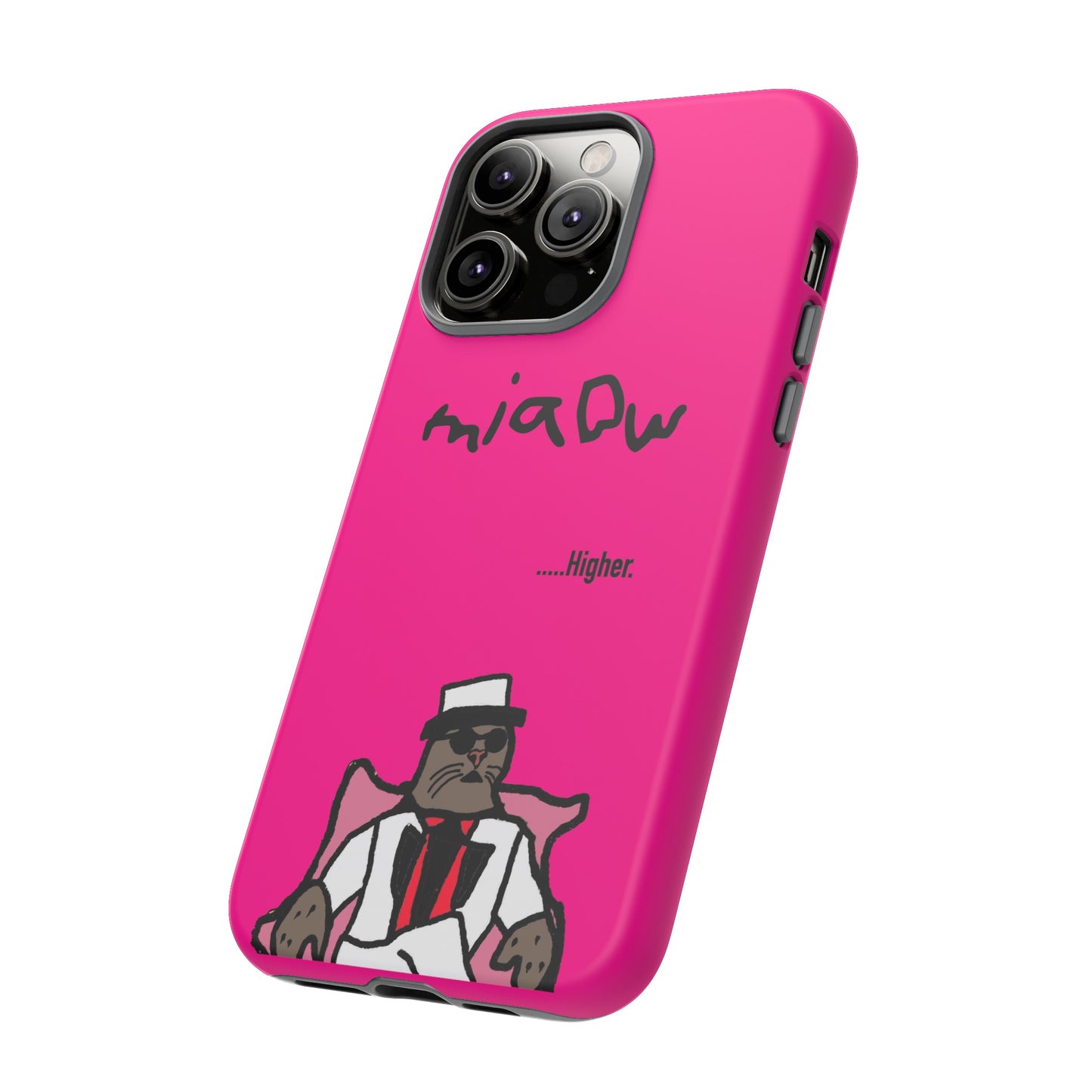 $MIAOW Phone case - Harder - Hot pink