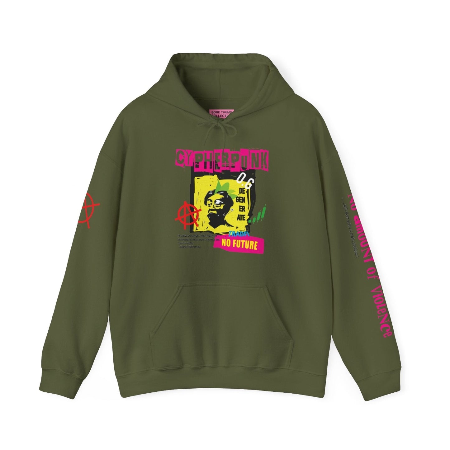 Satoshi Nakamoto hoodie green