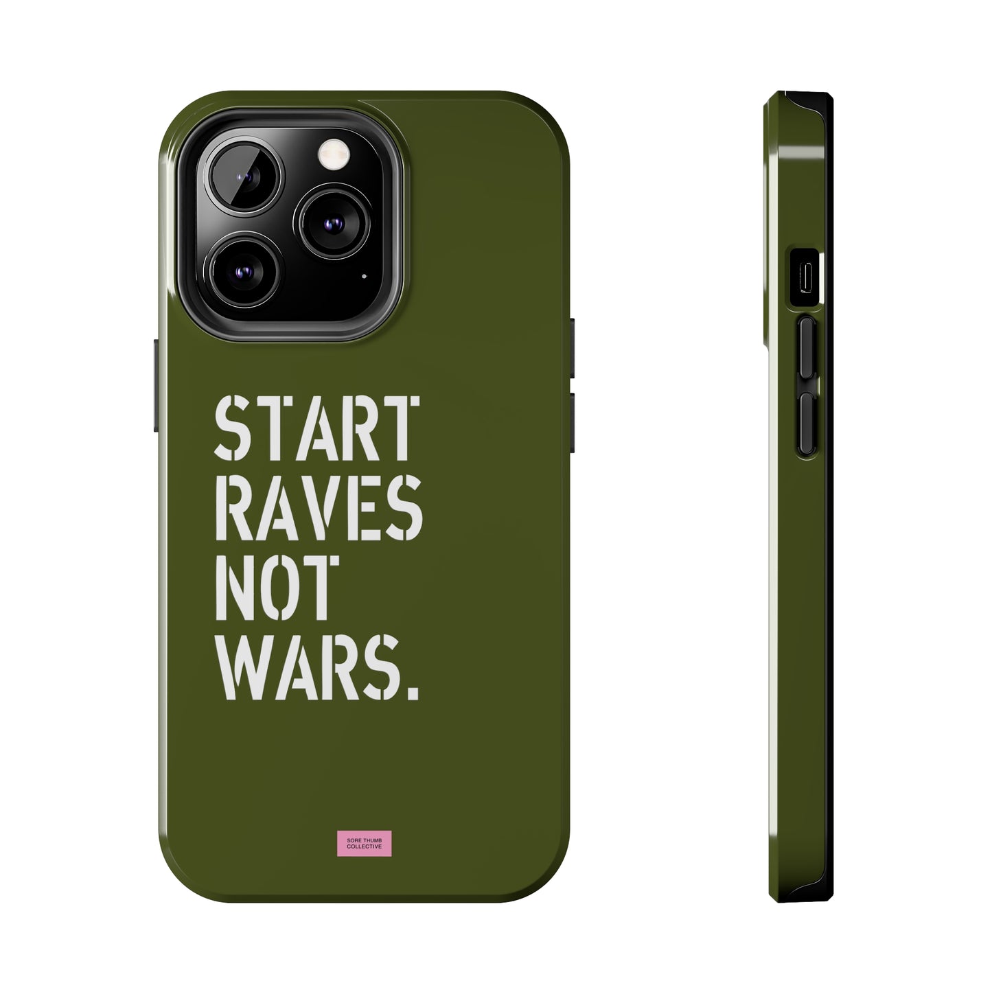 Start Raves Not Wars iPhone Case