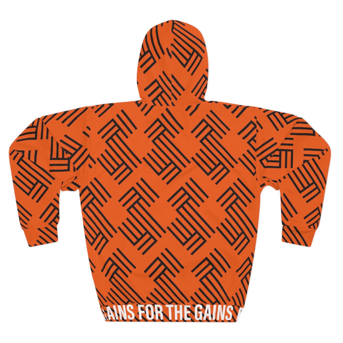 LOCK 32 LOGO PRINT HOODIE ORANGE