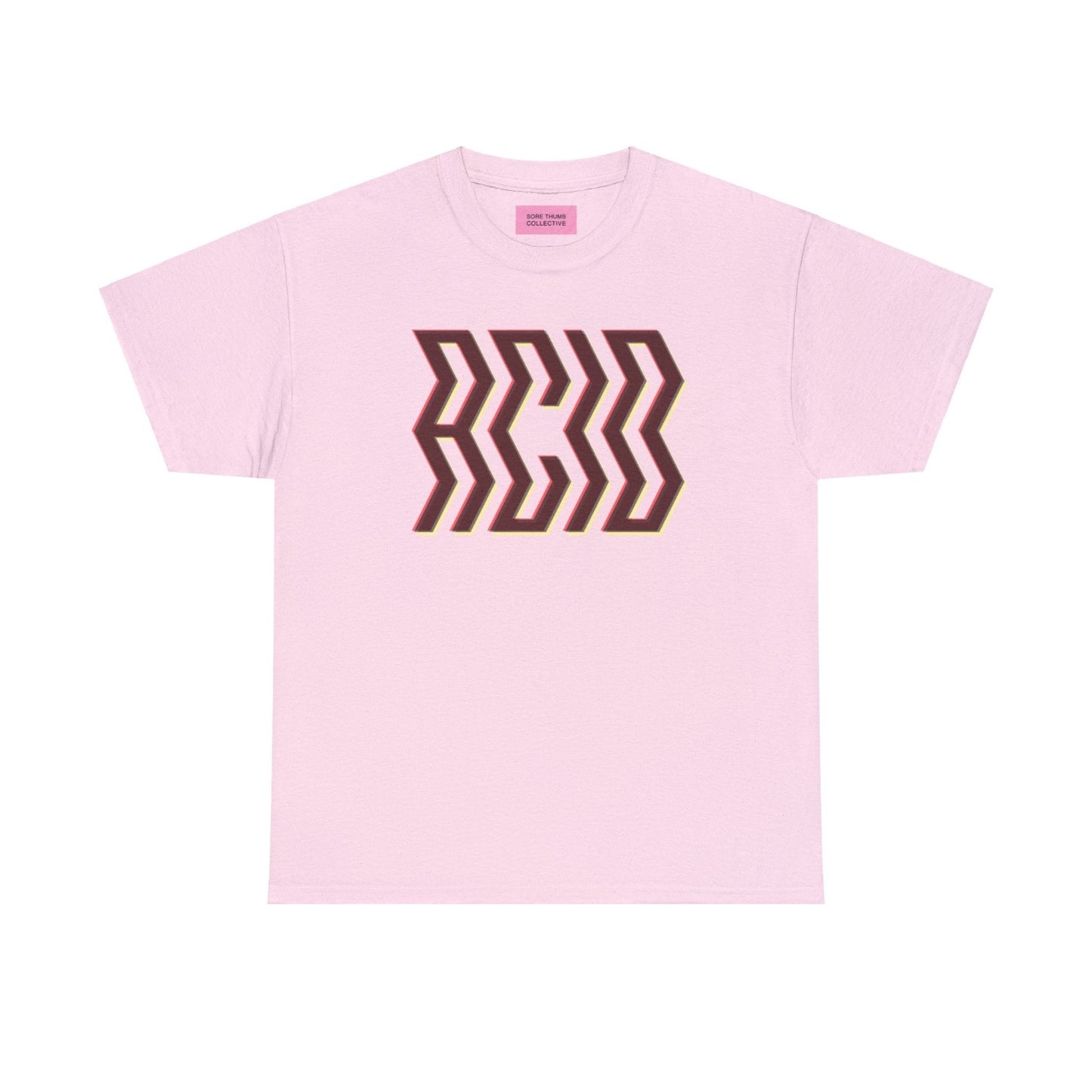 pink acid house t shirt, inspired by rave fashion