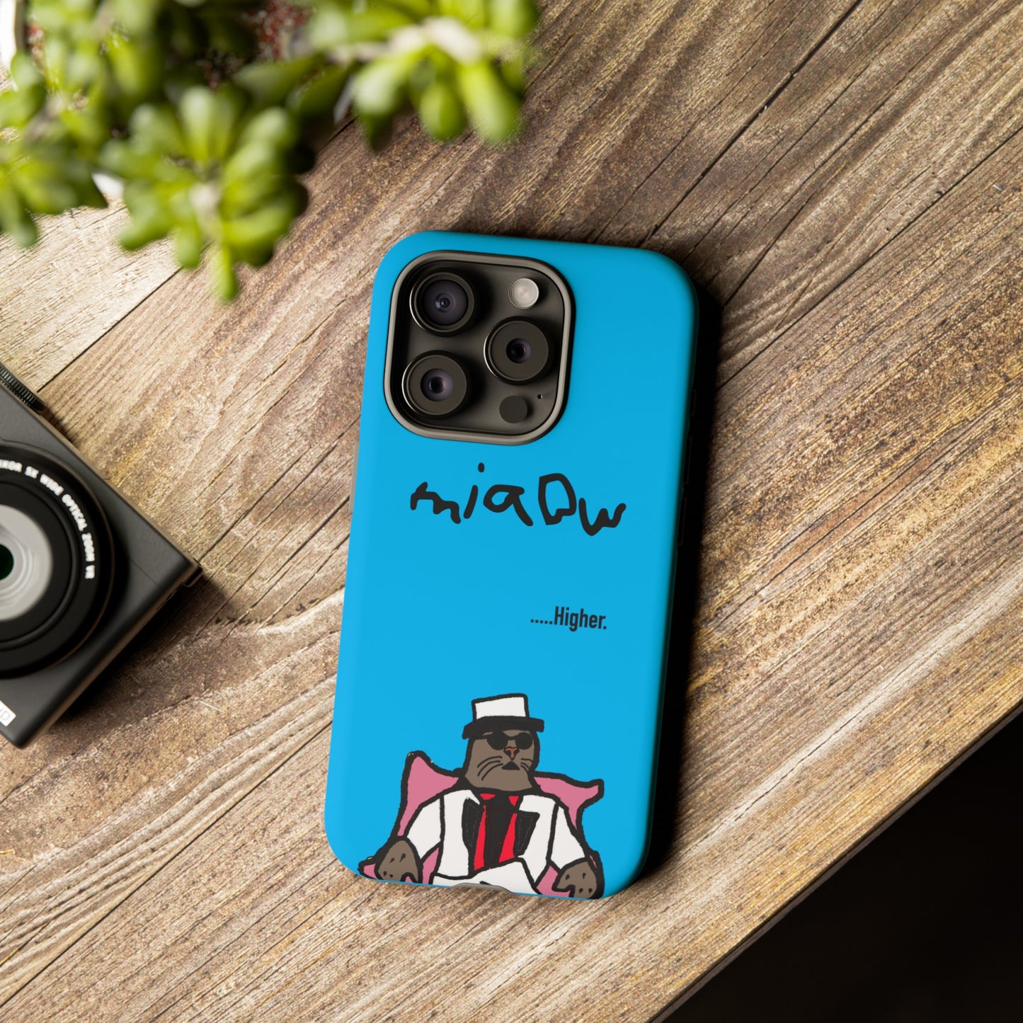 $MIAOW Phone case - Harder - Bright blue