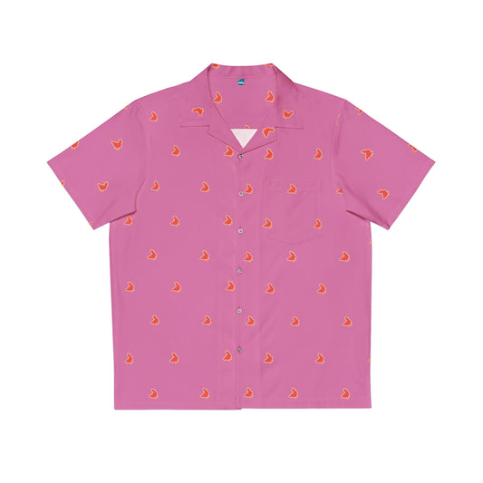 Polka Coq Hawaiian shirt pink