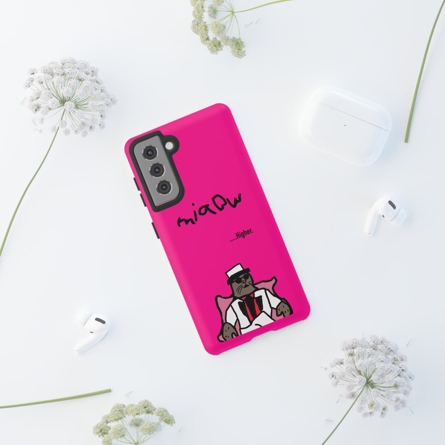 $MIAOW Phone case - Harder - Hot pink