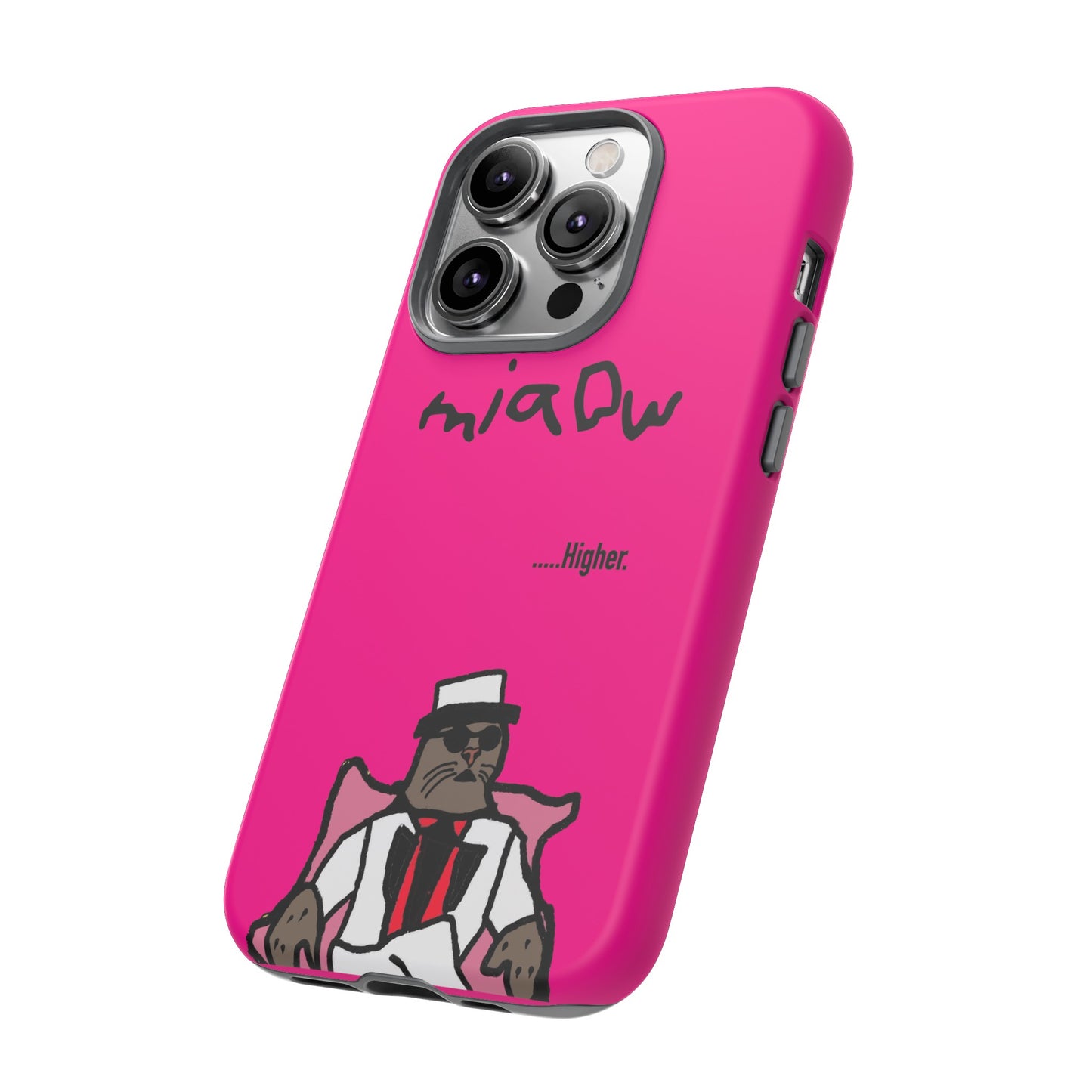 $MIAOW Phone case - Harder - Hot pink