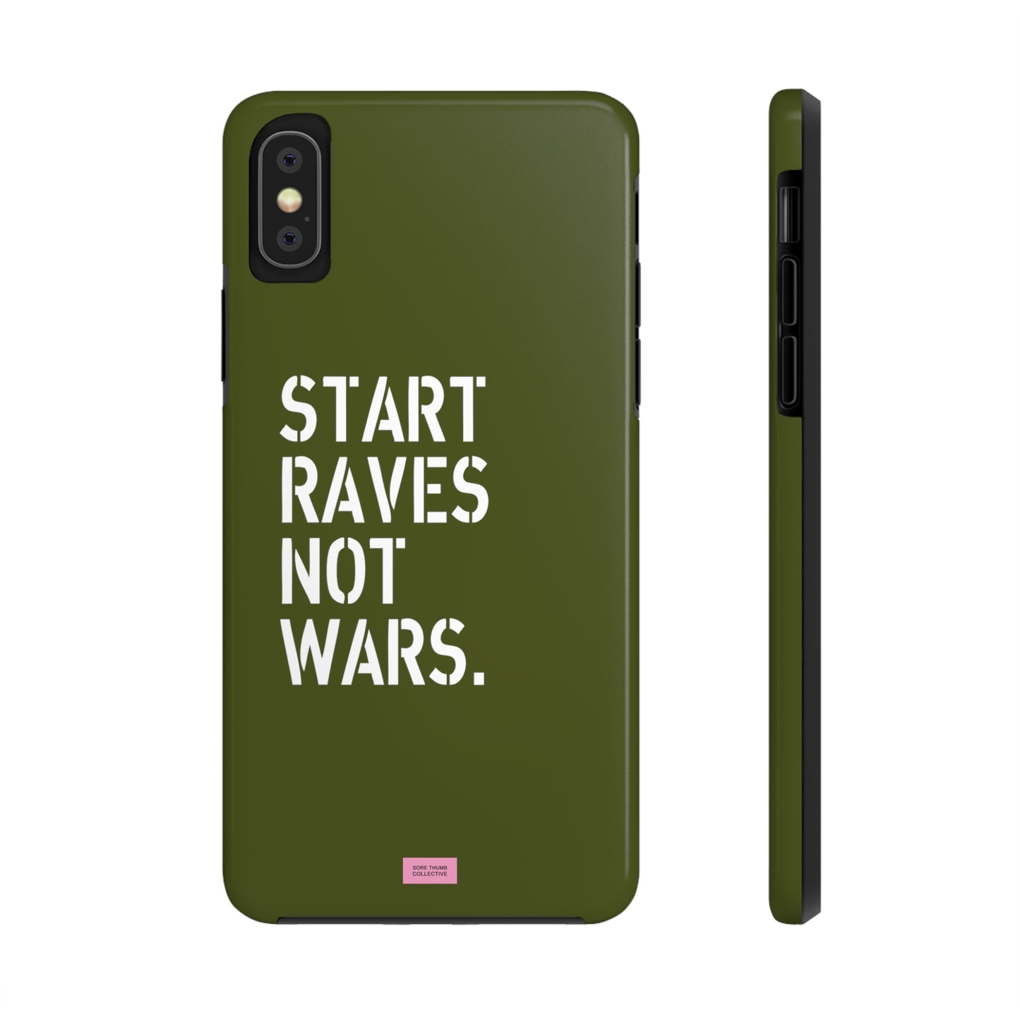 Start Raves Not Wars iPhone Case