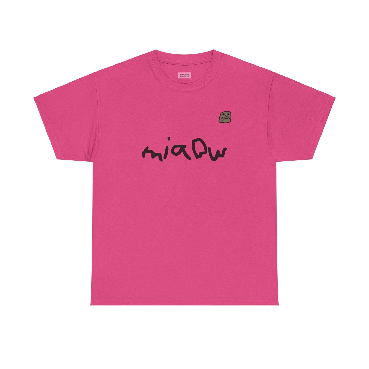 $ MIAOW harder print T shirt