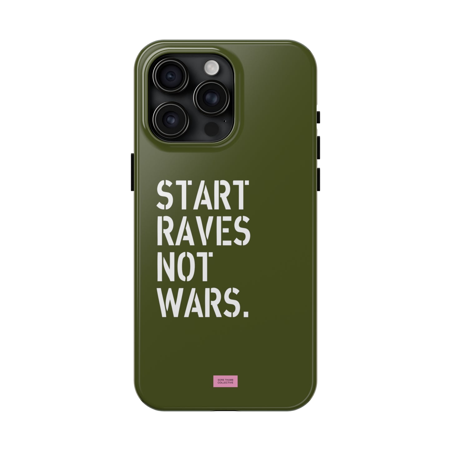 Start Raves Not Wars iPhone Case