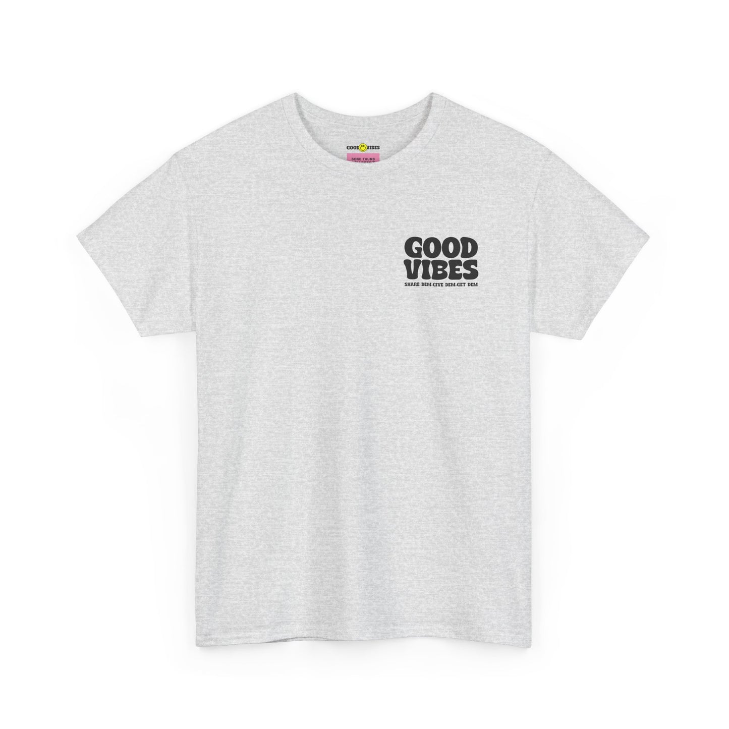 Good Vibes T-Shirt | Bold Graphics, Spiritual Style, & Crypto Merch in Brights, Pastels, Black & White