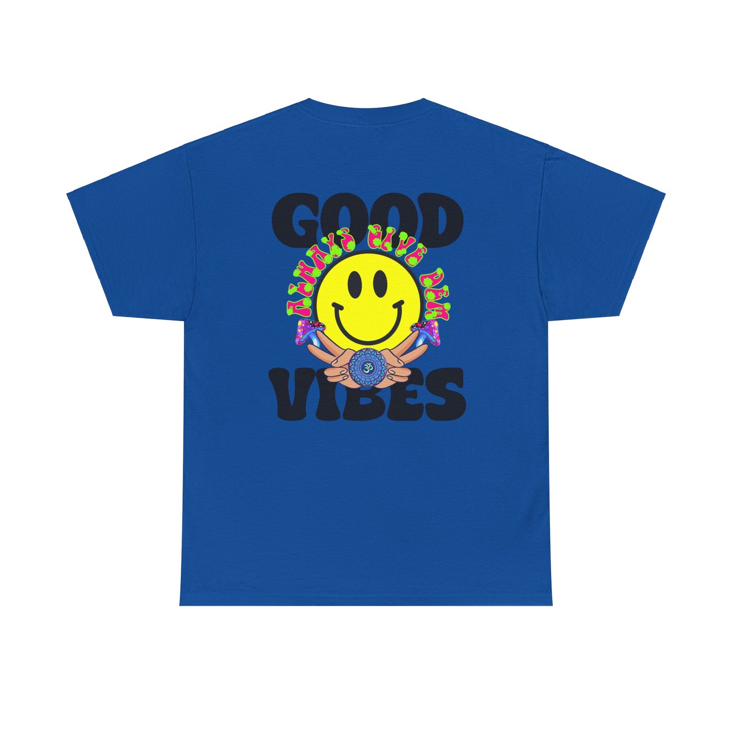 Good Vibes T-Shirt | Bold Graphics, Spiritual Style, & Crypto Merch in Brights, Pastels, Black & White