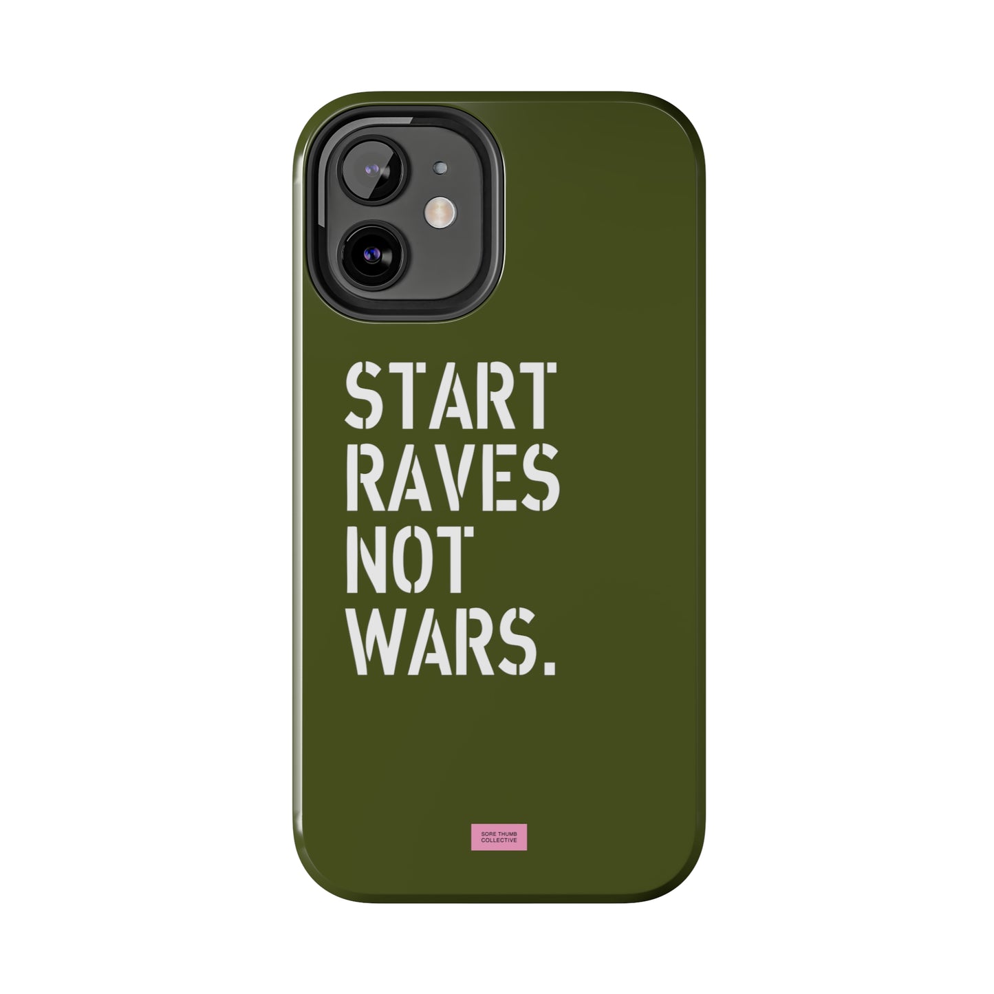 Start Raves Not Wars iPhone Case