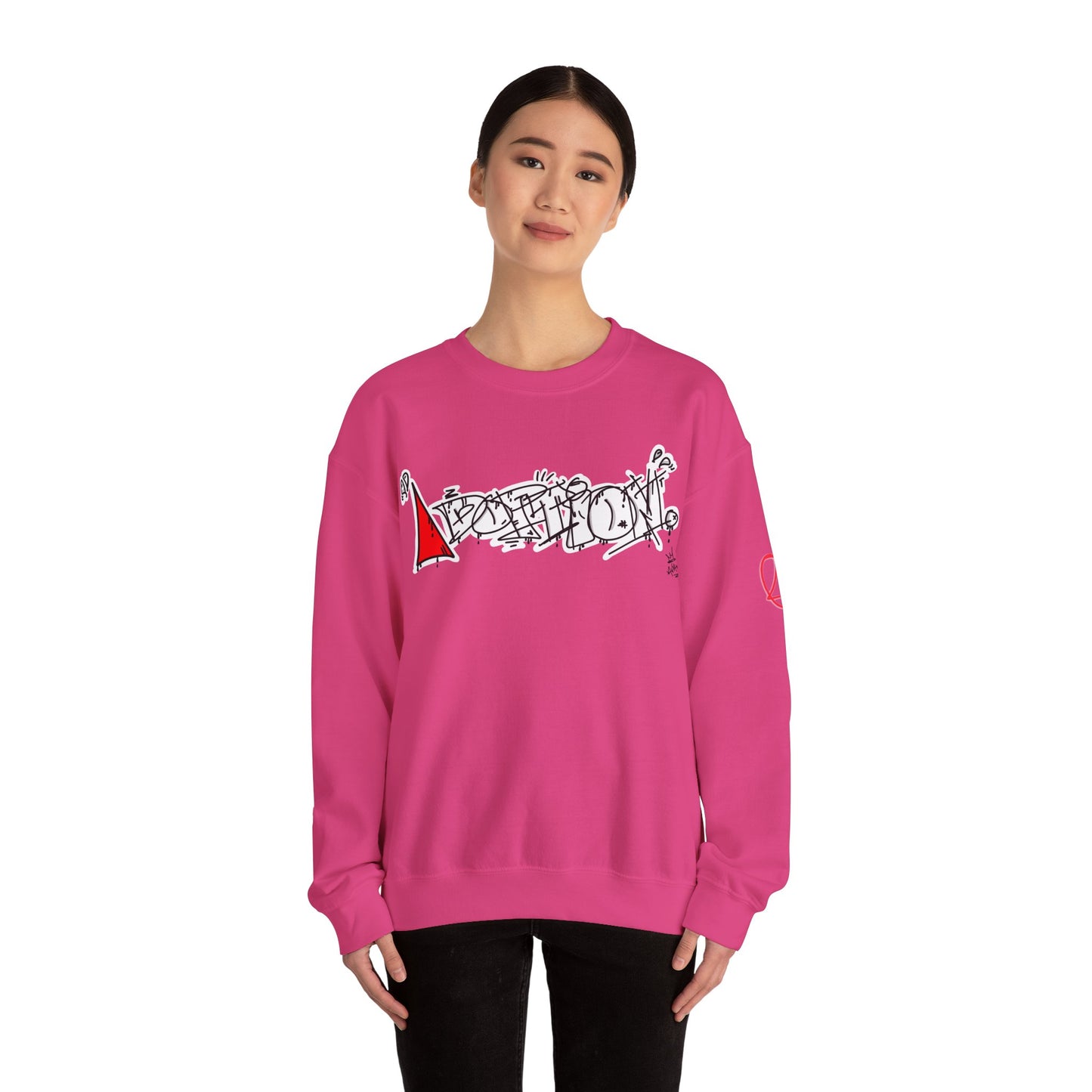 Black Avalanche Adoption Graffiti Sweatshirt