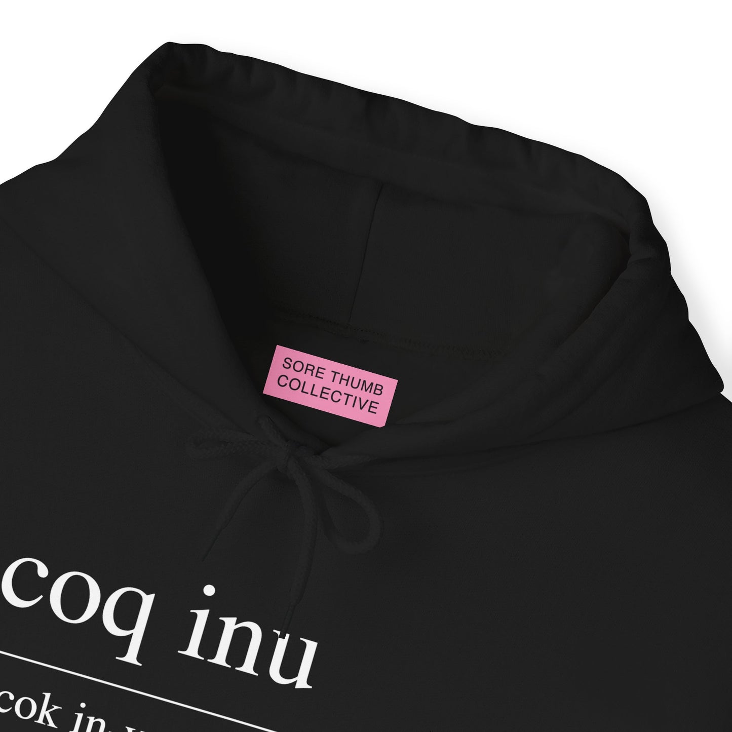 COQ Inu Dictionary definition hooded top