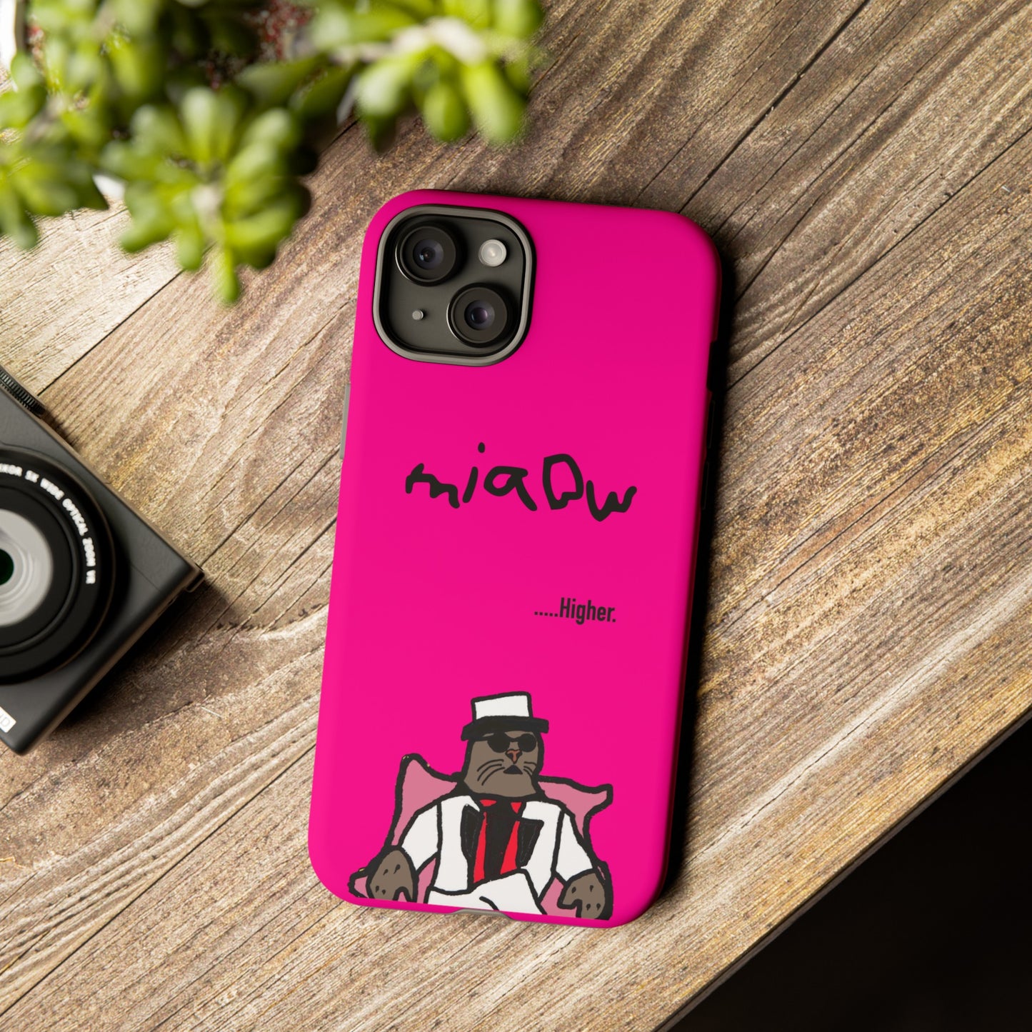 $MIAOW Phone case - Harder - Hot pink