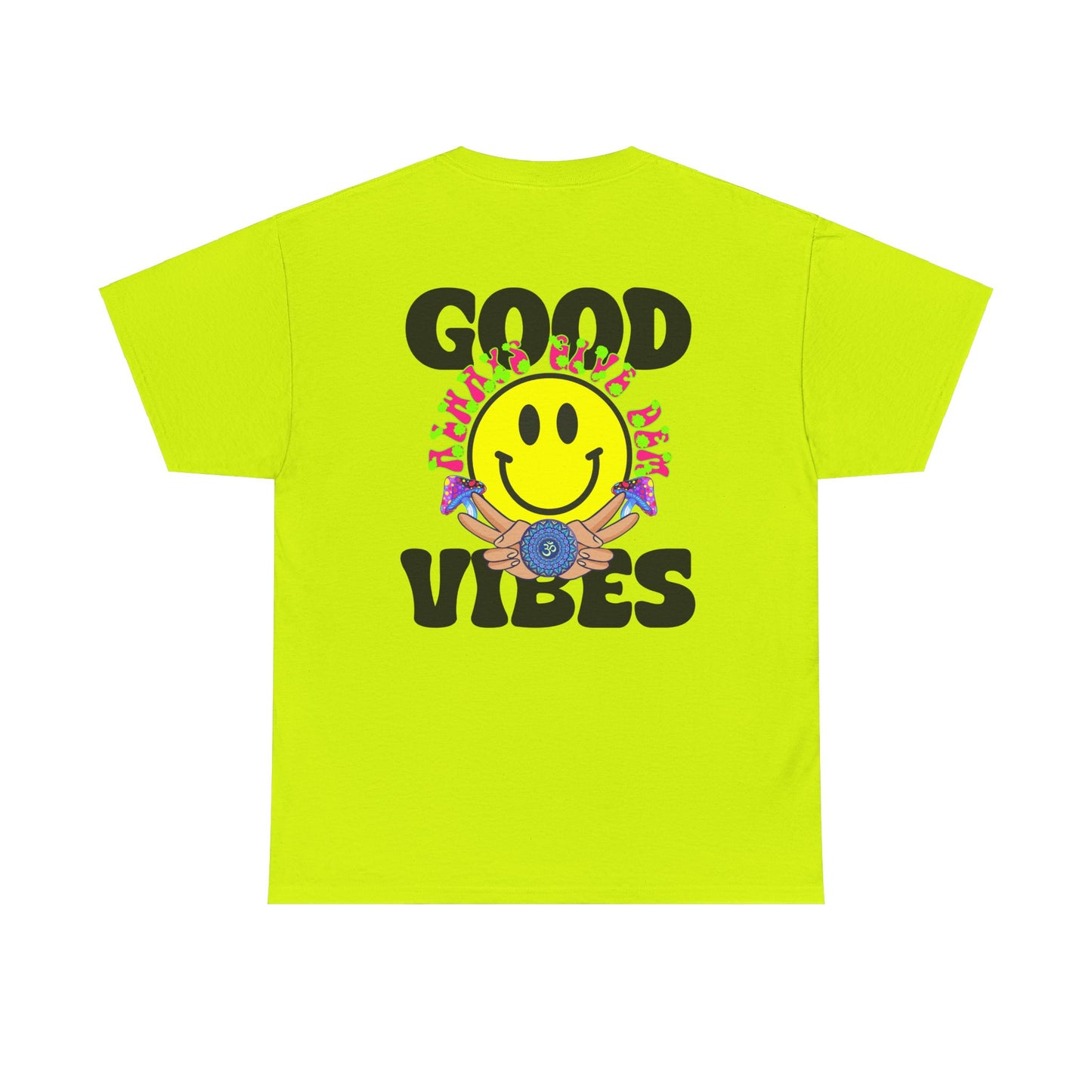 Good Vibes T-Shirt | Bold Graphics, Spiritual Style, & Crypto Merch in Brights, Pastels, Black & White