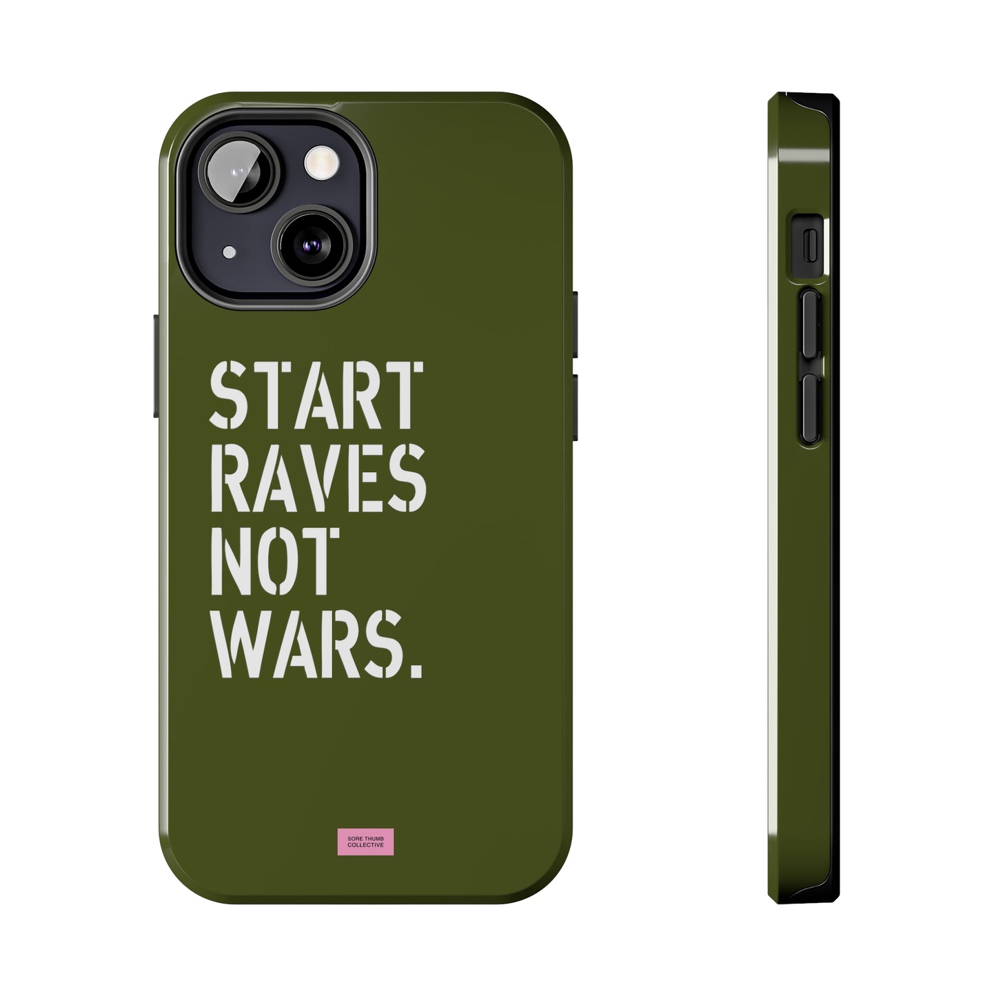 Start Raves Not Wars iPhone Case