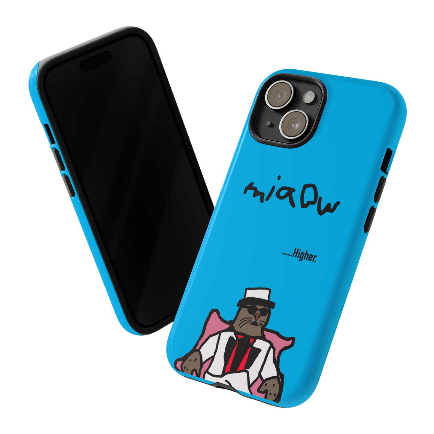 $MIAOW Phone case - Harder - Bright blue