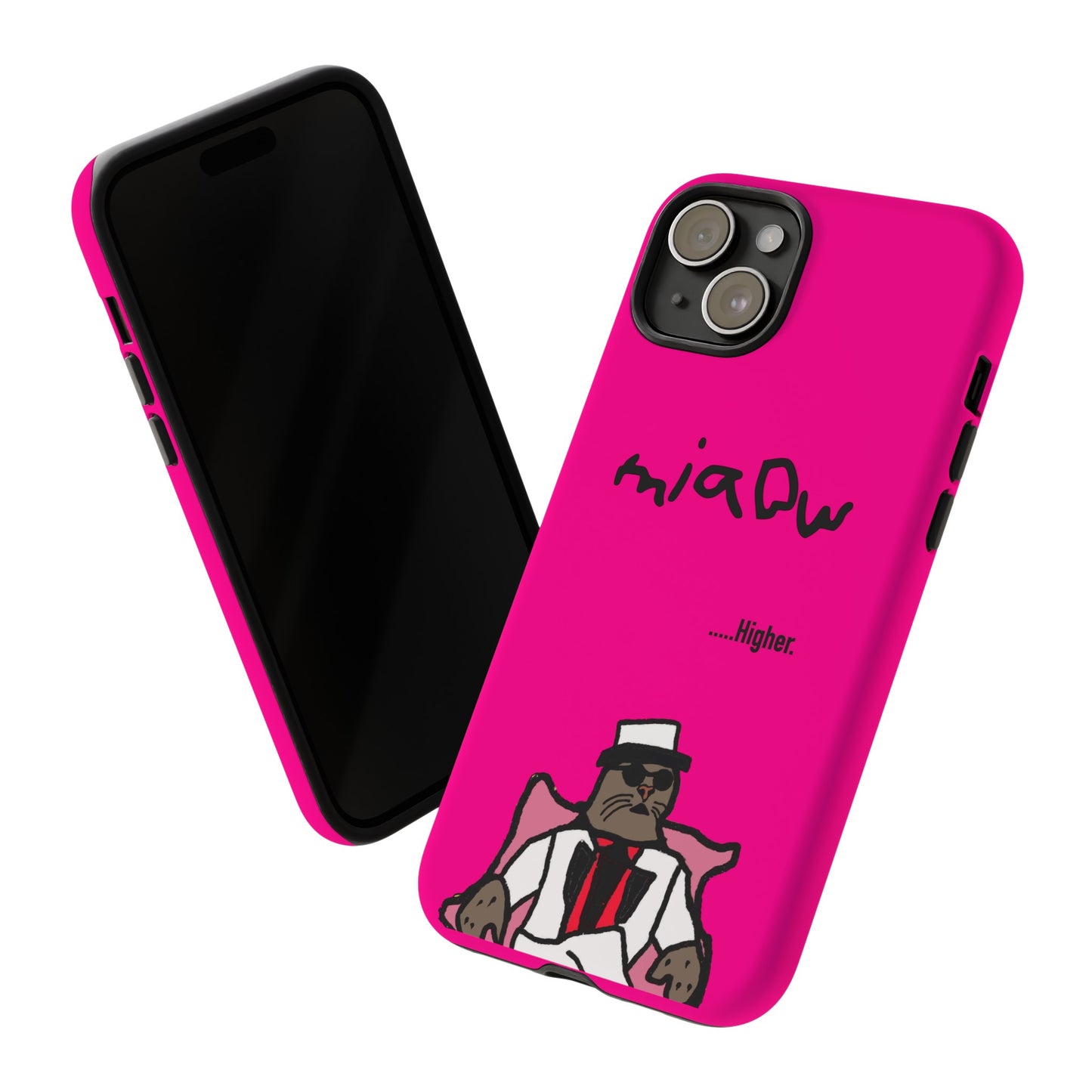 $MIAOW Phone case - Harder - Hot pink