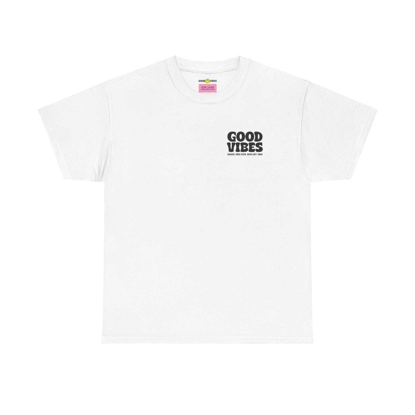 Good Vibes T-Shirt | Bold Graphics, Spiritual Style, & Crypto Merch in Brights, Pastels, Black & White