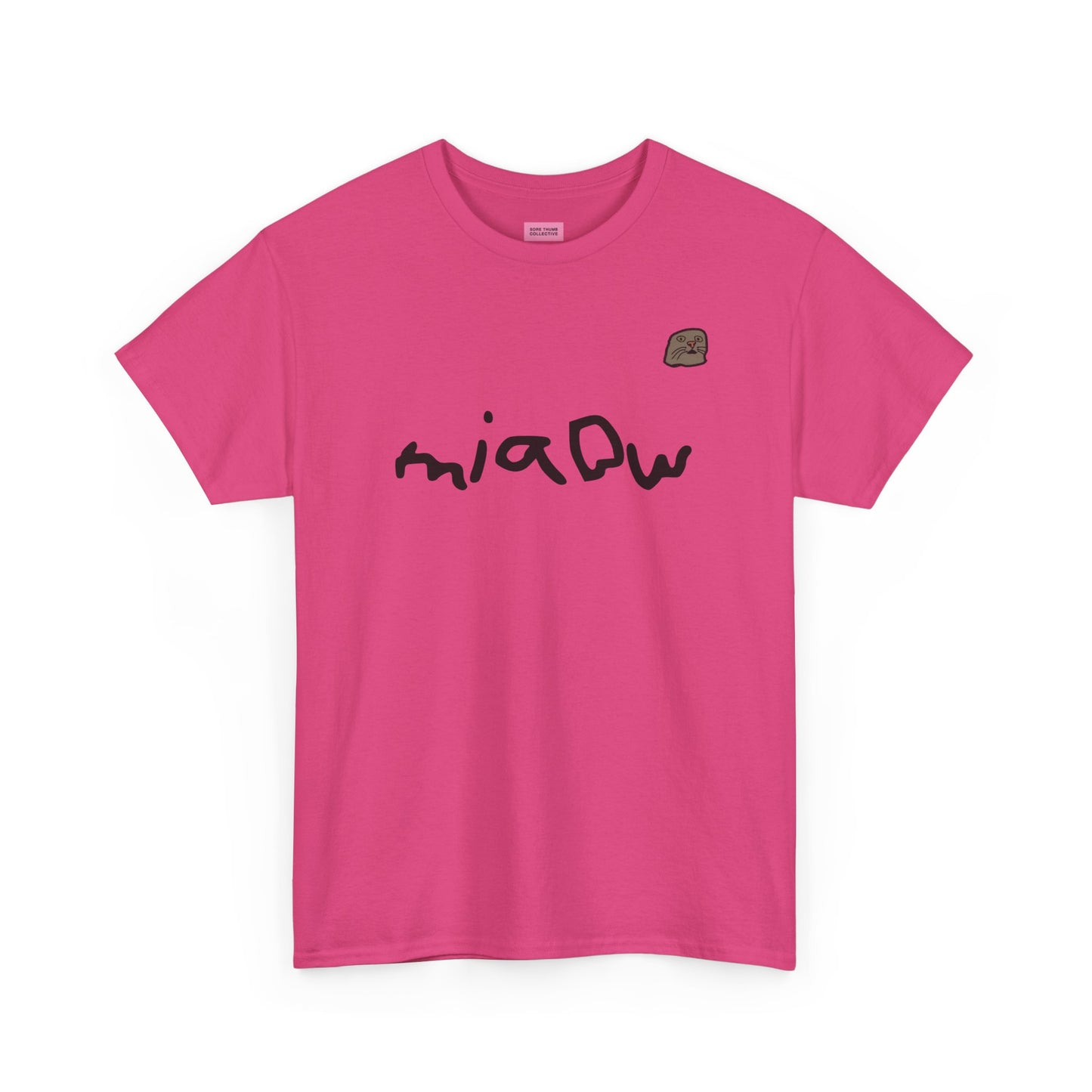 $ MIAOW harder print T shirt