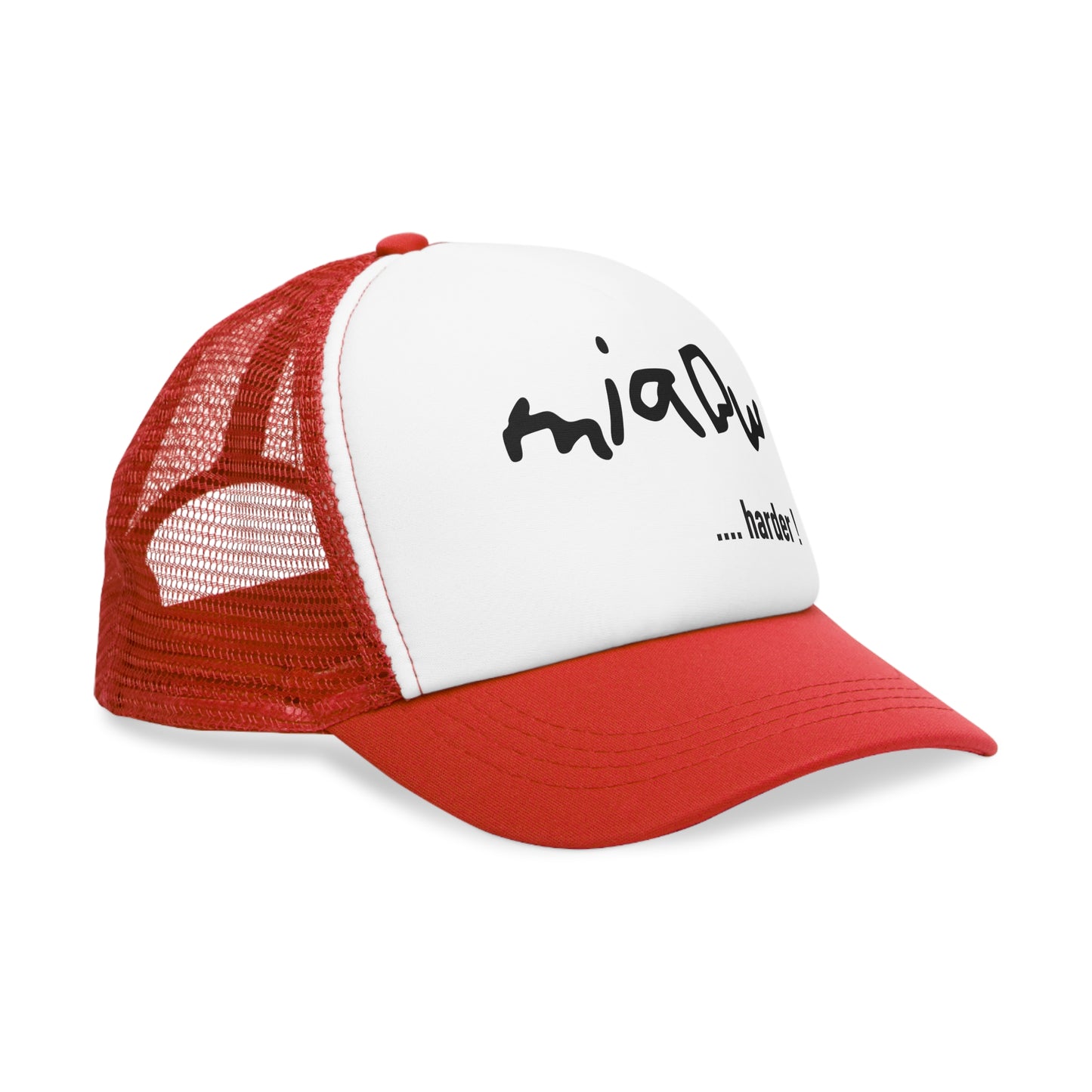 $ MIAOW harder trucker hat