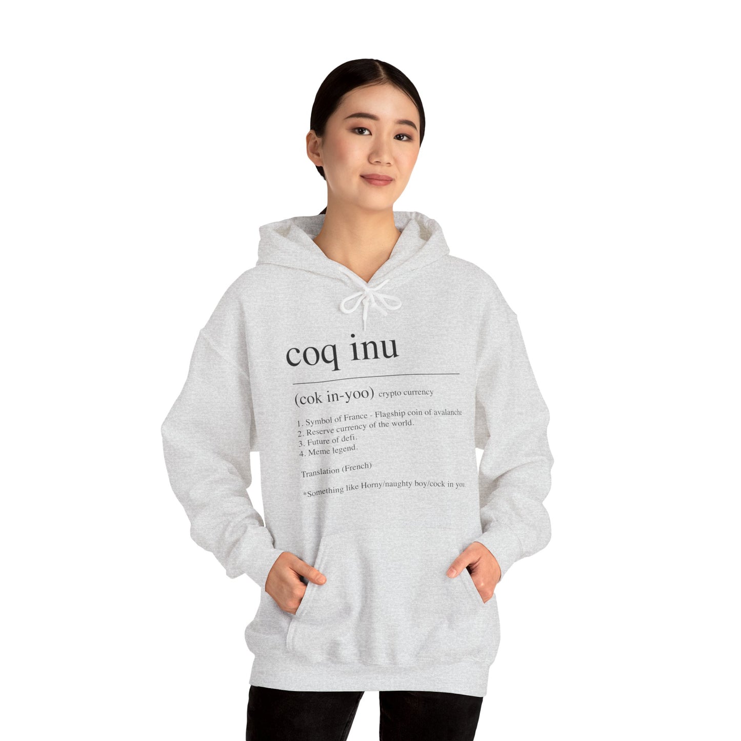 COQ Inu Dictionary definition hooded top