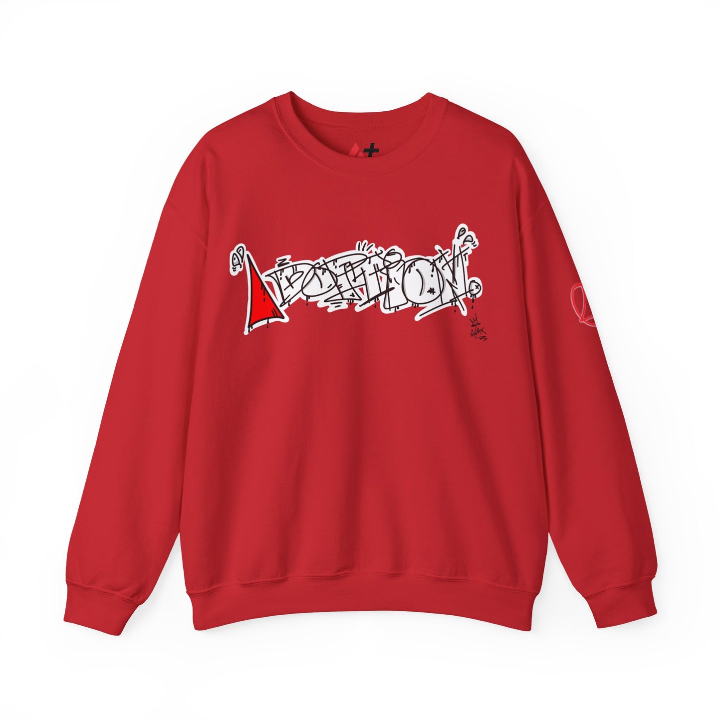 Black Avalanche Adoption Graffiti Sweatshirt