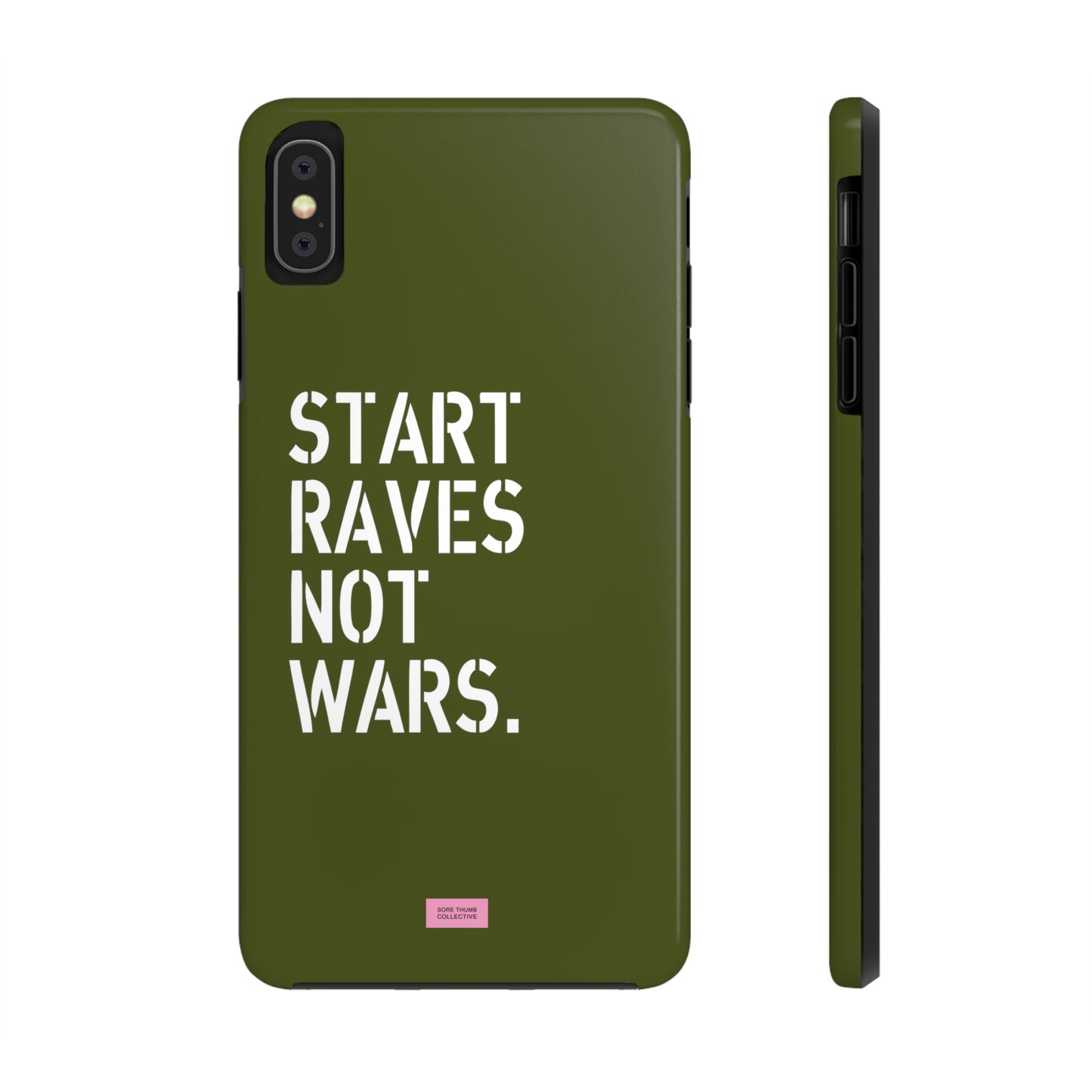 Start Raves Not Wars iPhone Case