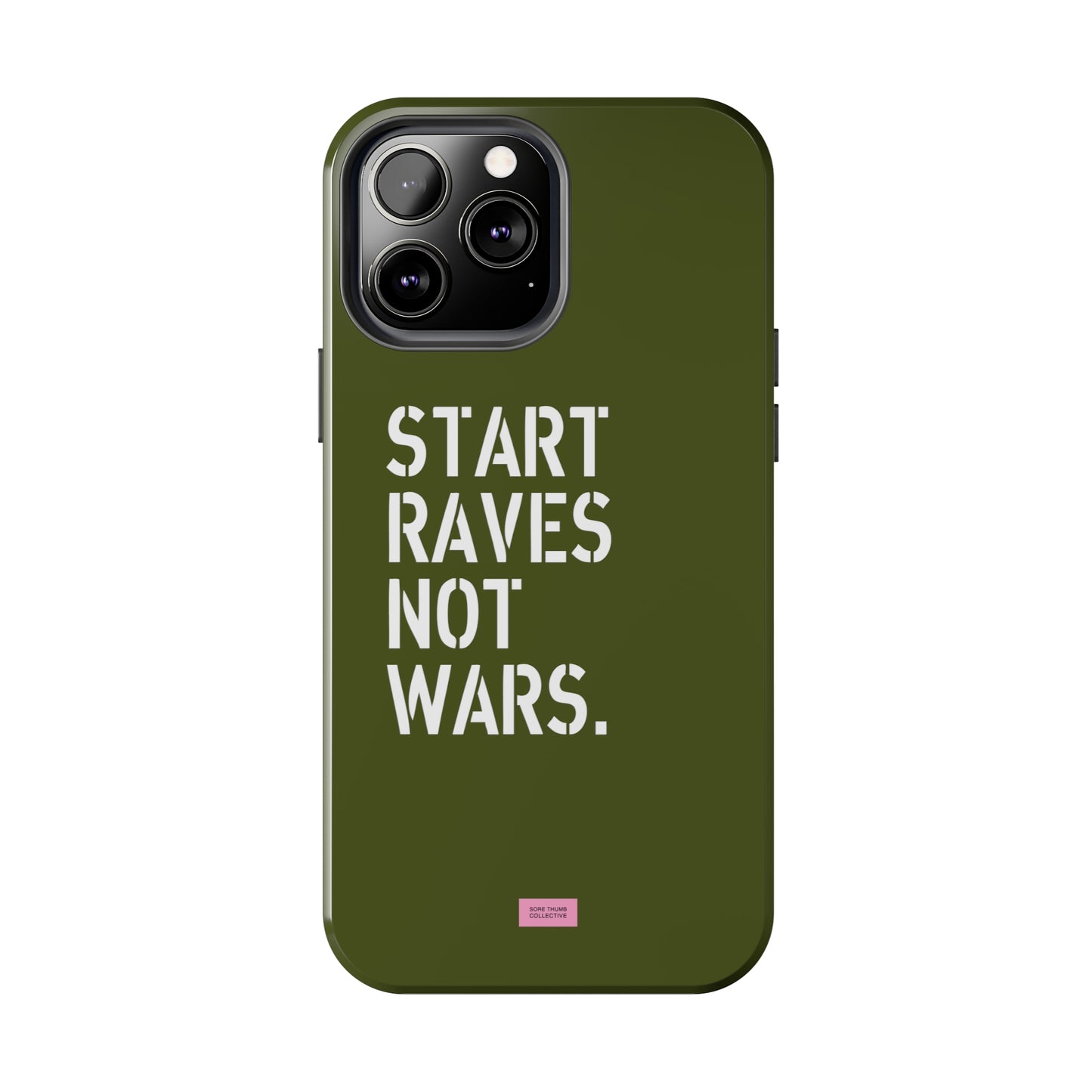 Start Raves Not Wars iPhone Case