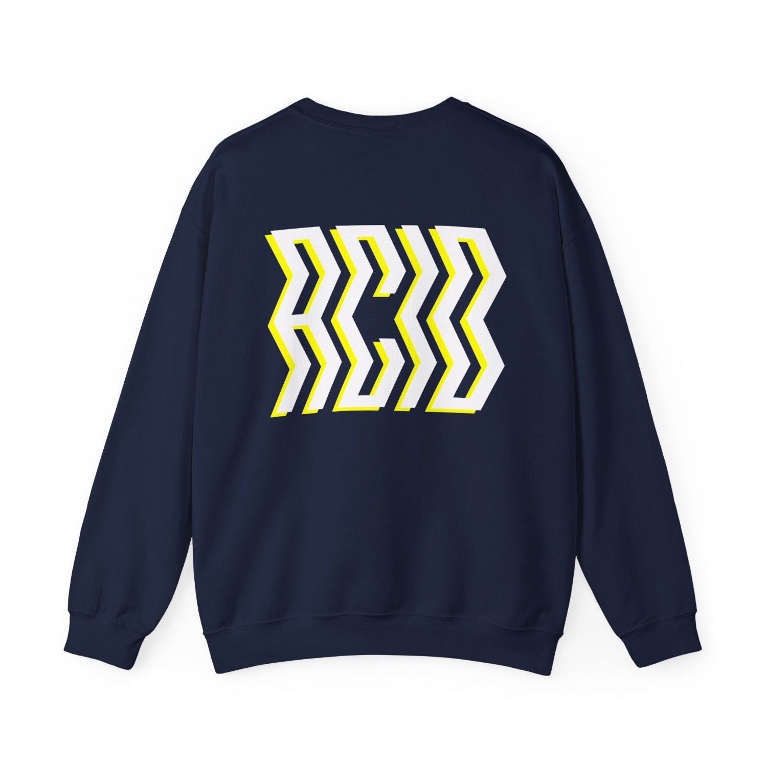 Acid house sweatshirt navy blue with large ACID back print, rave wear