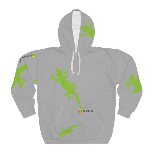 Gecko Inu print hoody Grey