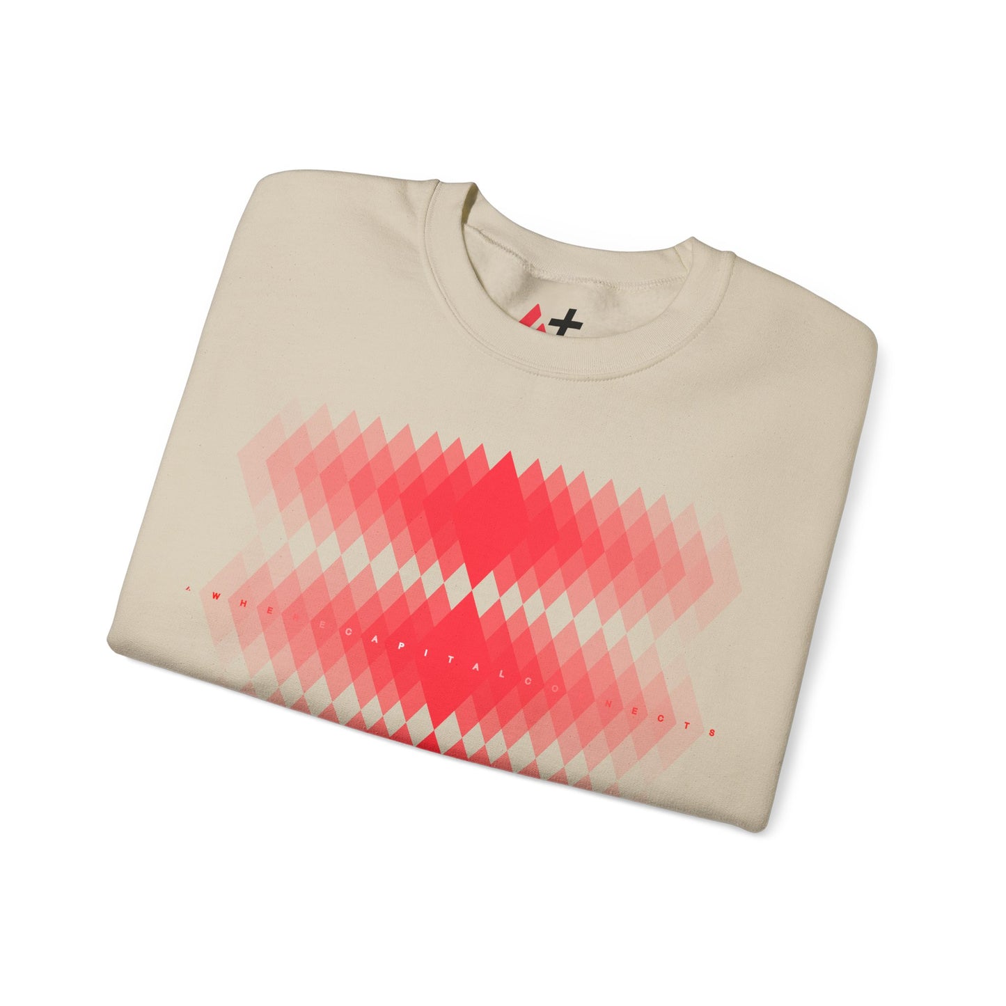 Avalanche Where Capital Connects Optical Illusion Sweatshirt
