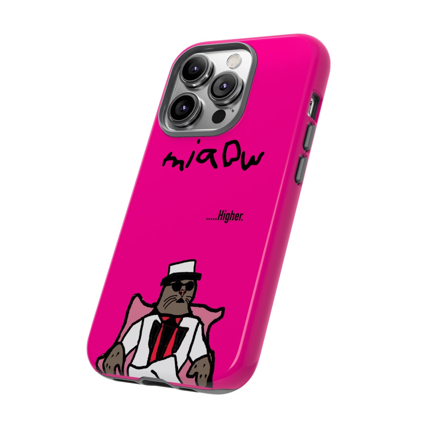 $MIAOW Phone case - Harder - Hot pink