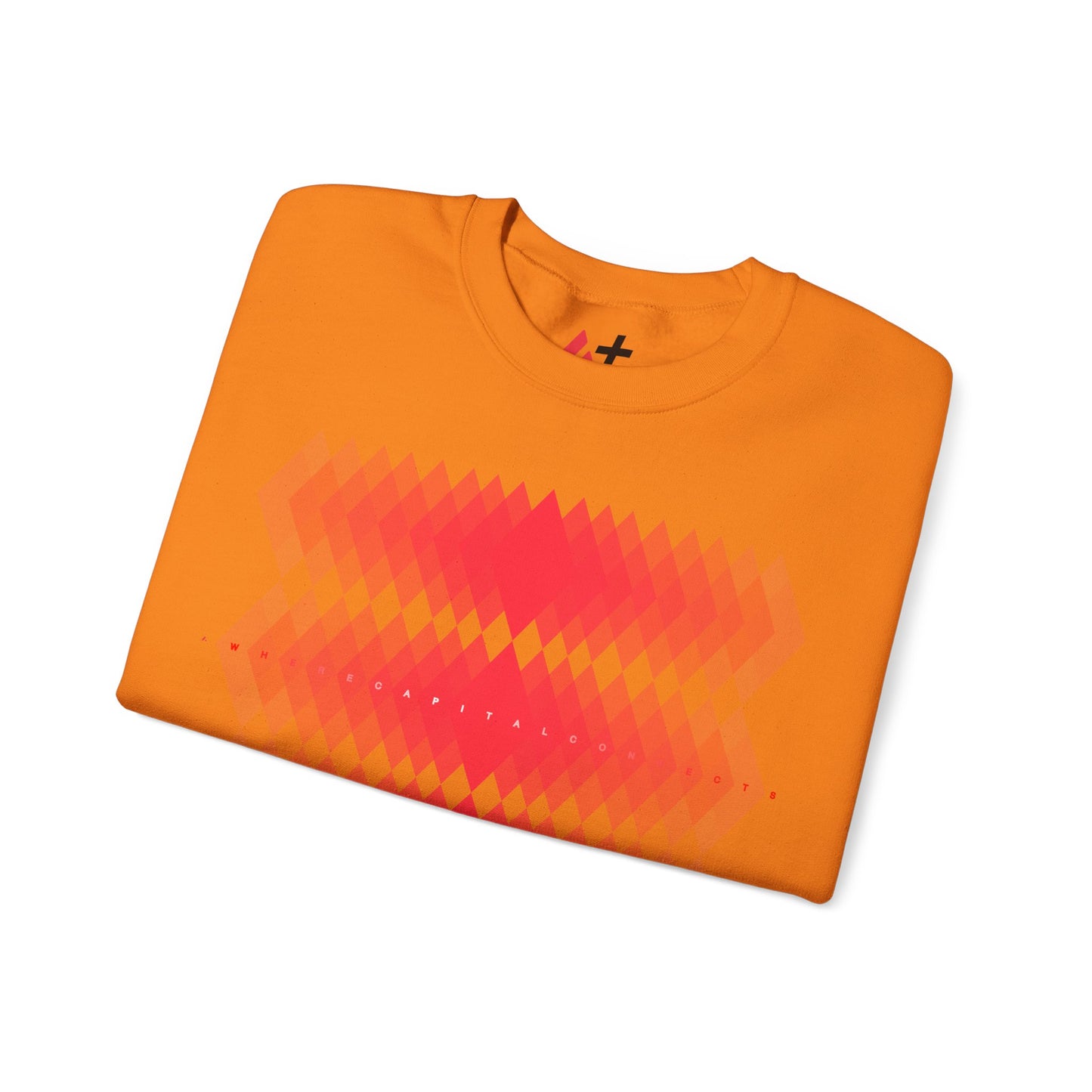 Avalanche Where Capital Connects Optical Illusion Sweatshirt