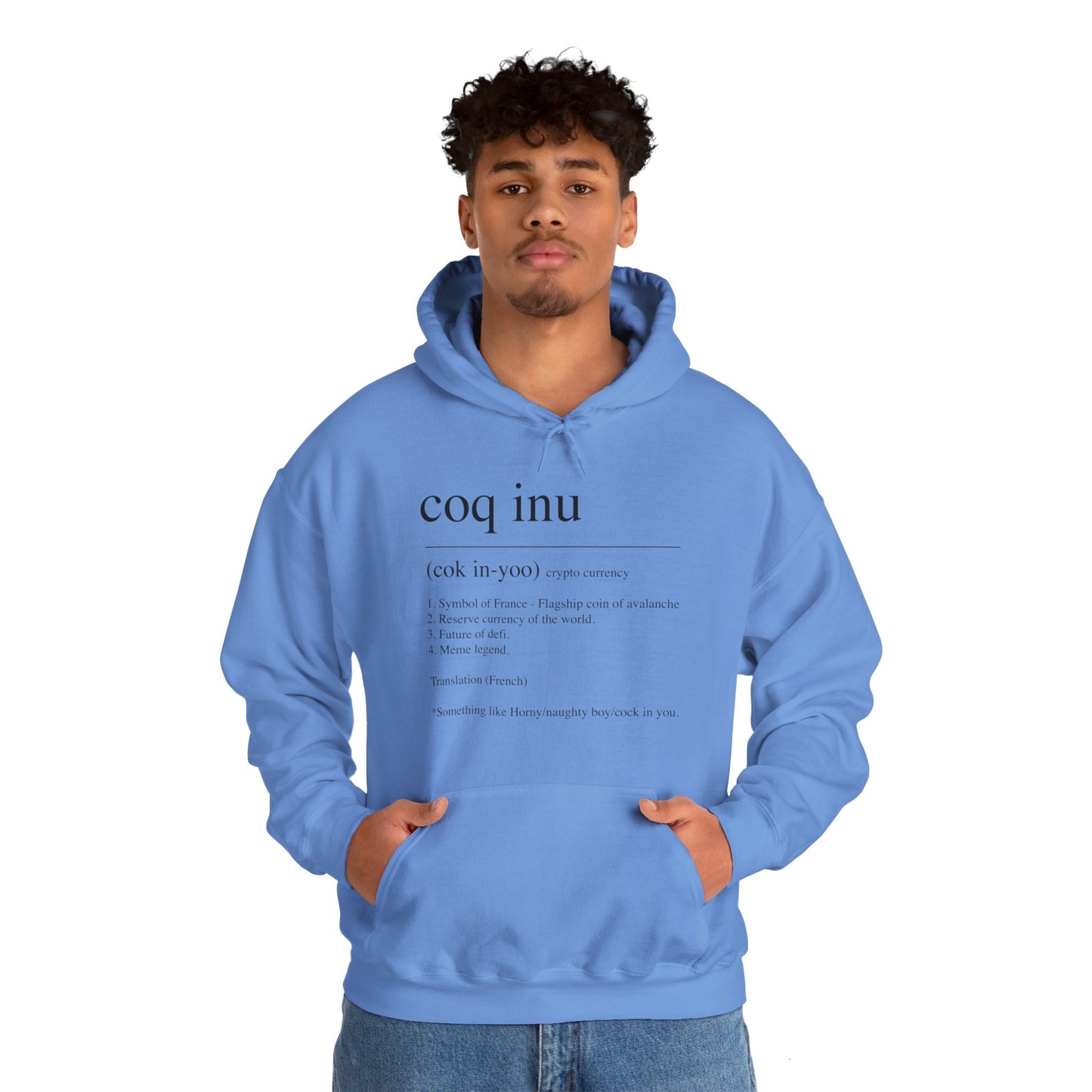 COQ Inu Dictionary definition hooded top