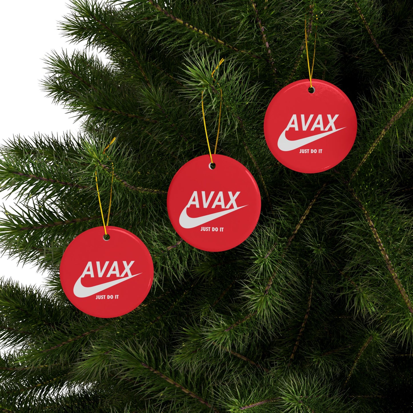 Avax Just Do It Crypto Christmas Decoration