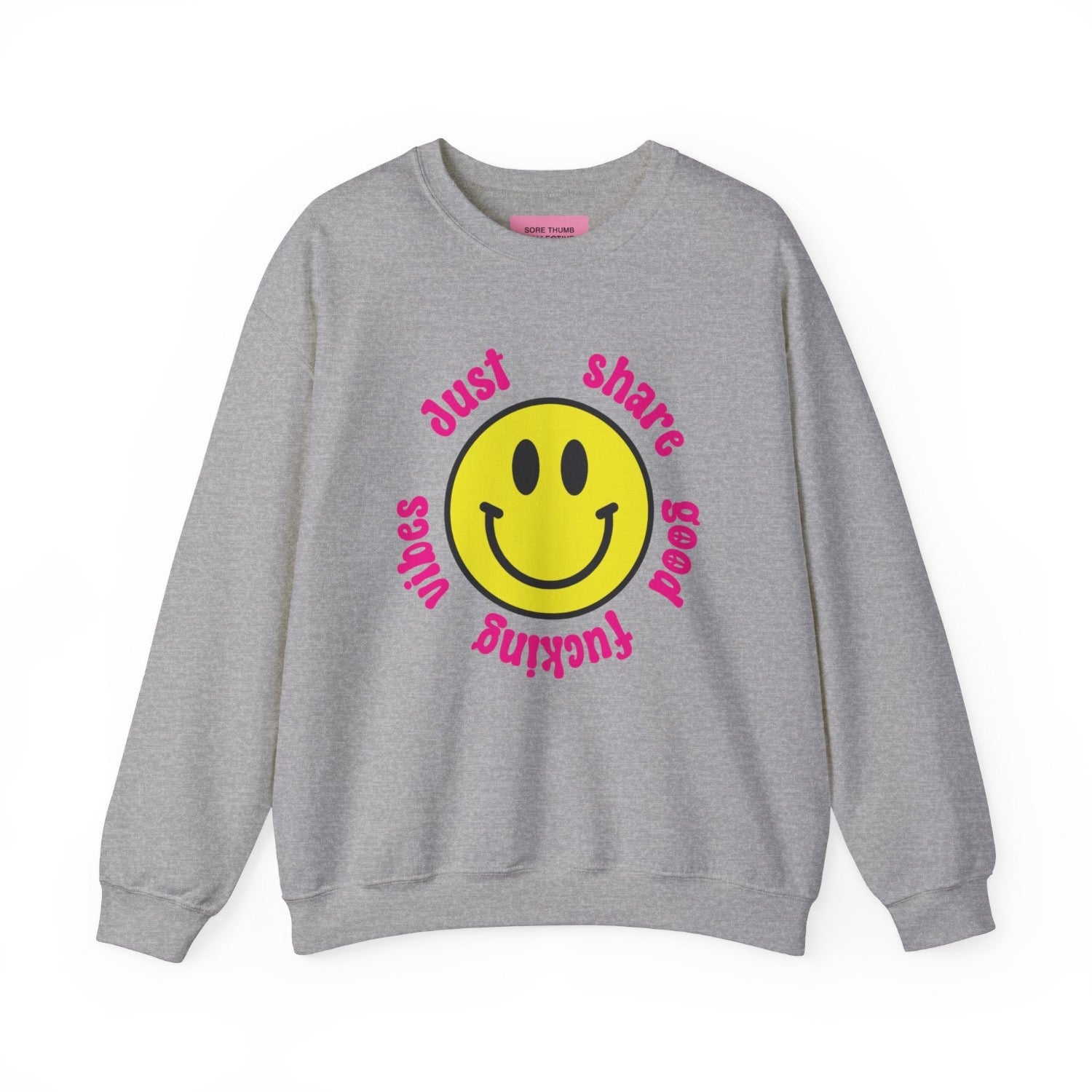 good vibes oversized sweatshirt