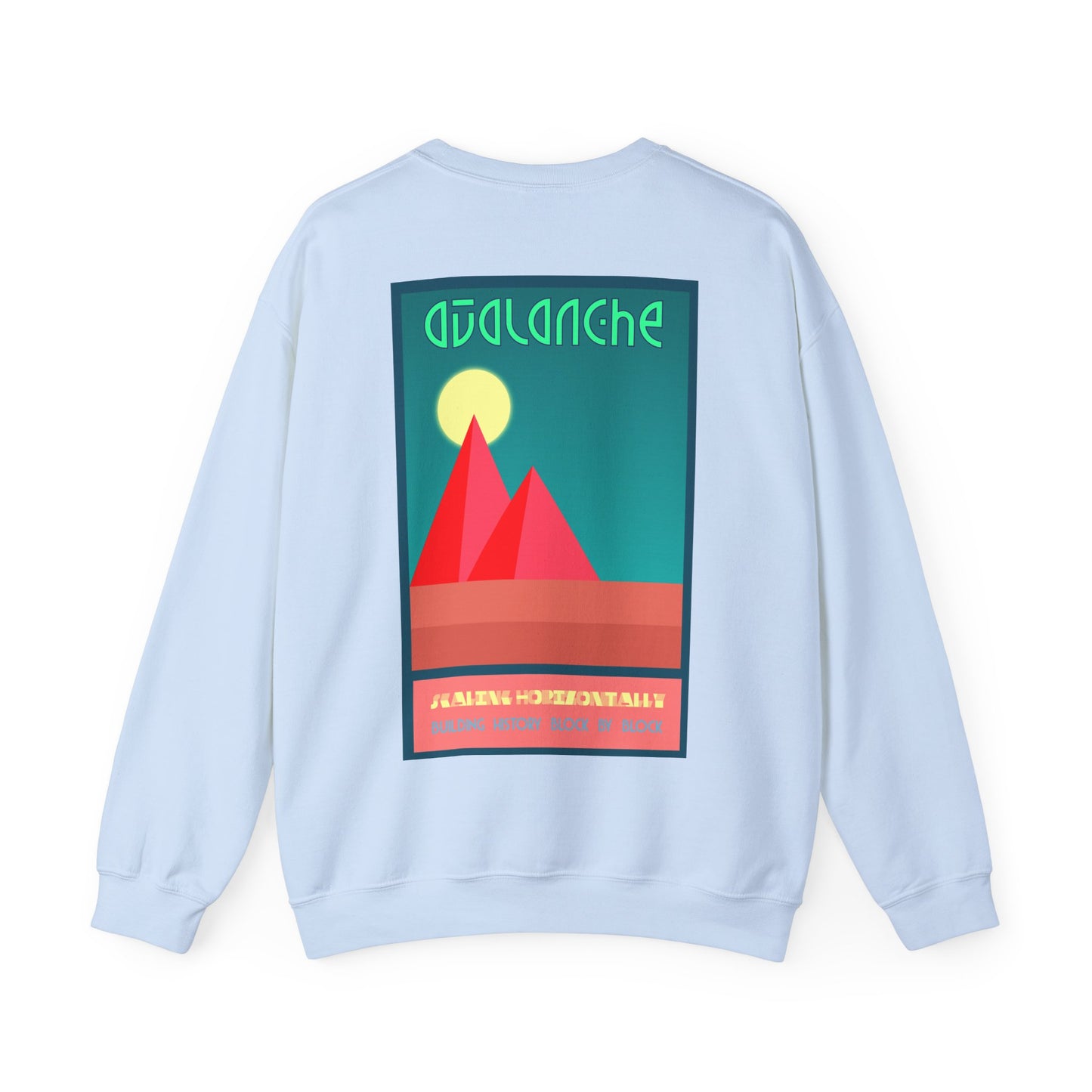 Avalanche Where Capital Connects Optical Illusion Sweatshirt