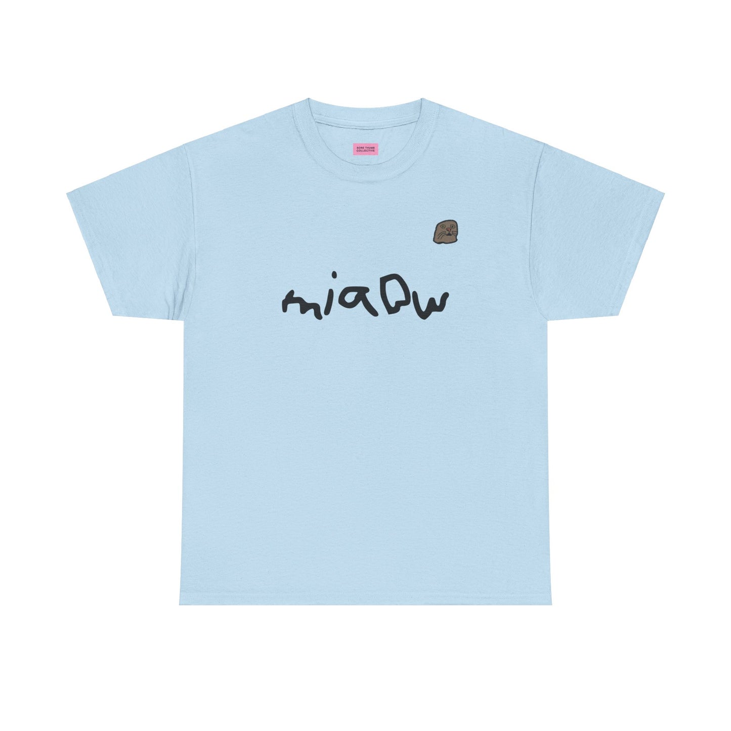 $ MIAOW harder print T shirt