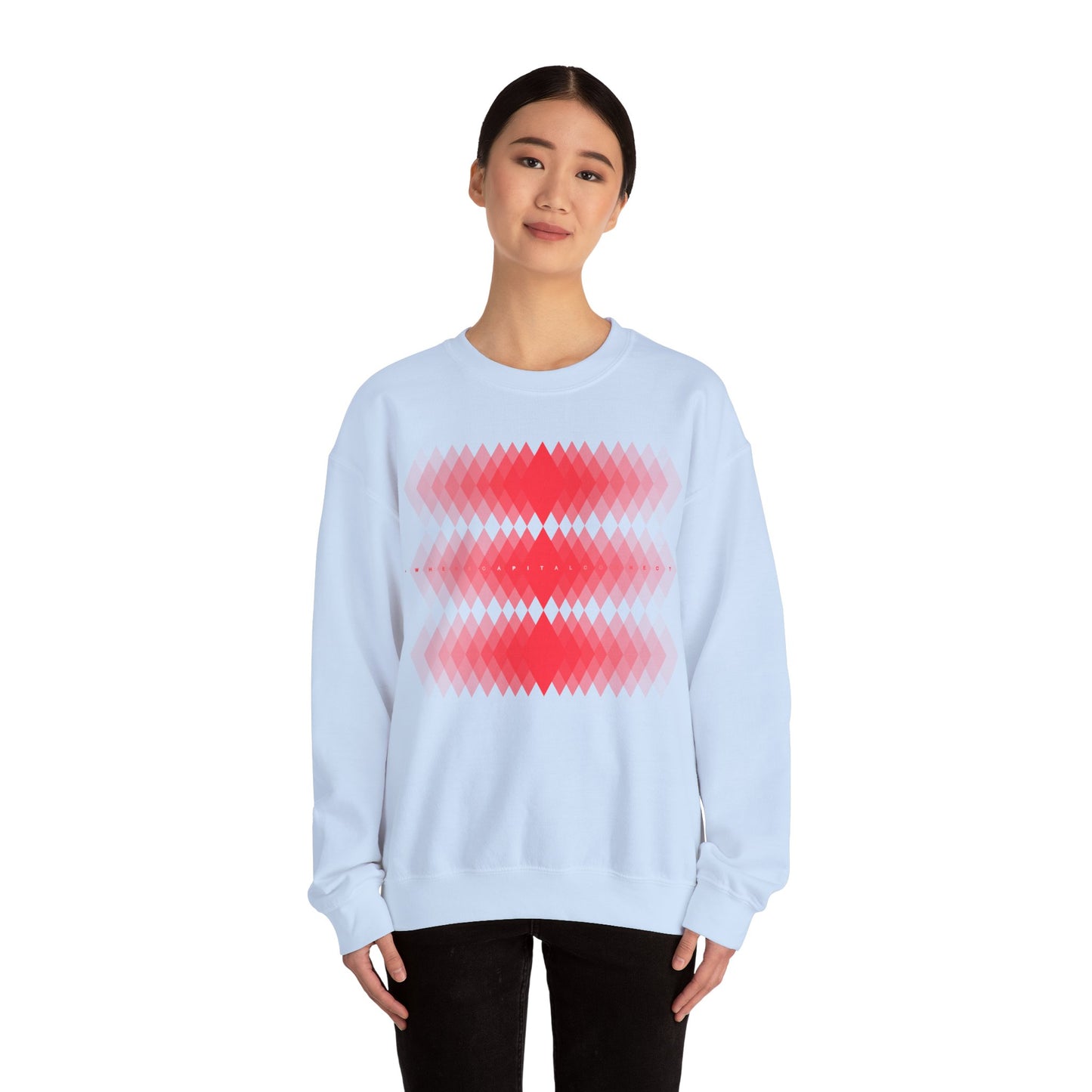 Avalanche Where Capital Connects Optical Illusion Sweatshirt