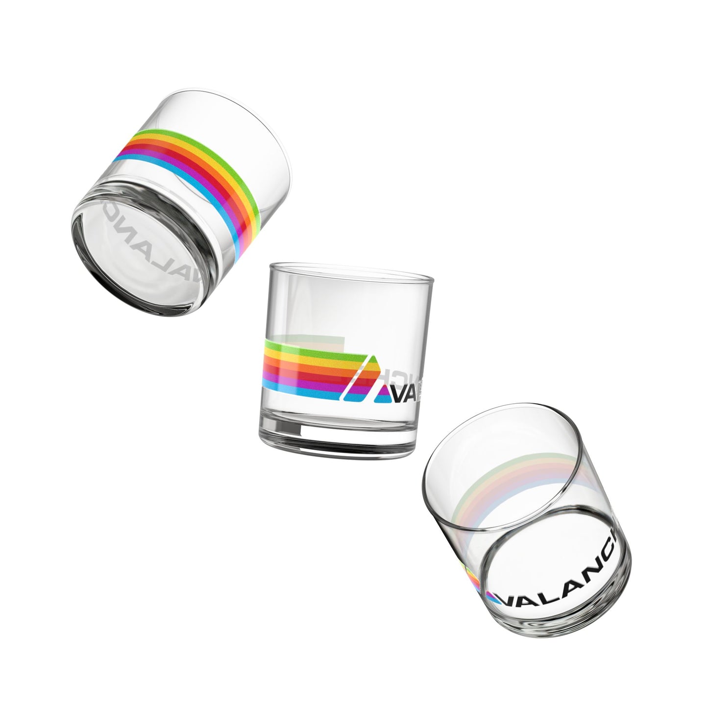 Avalanche Rainbow Rocks Glass