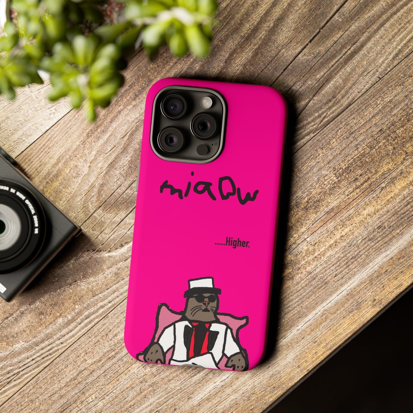 $MIAOW Phone case - Harder - Hot pink