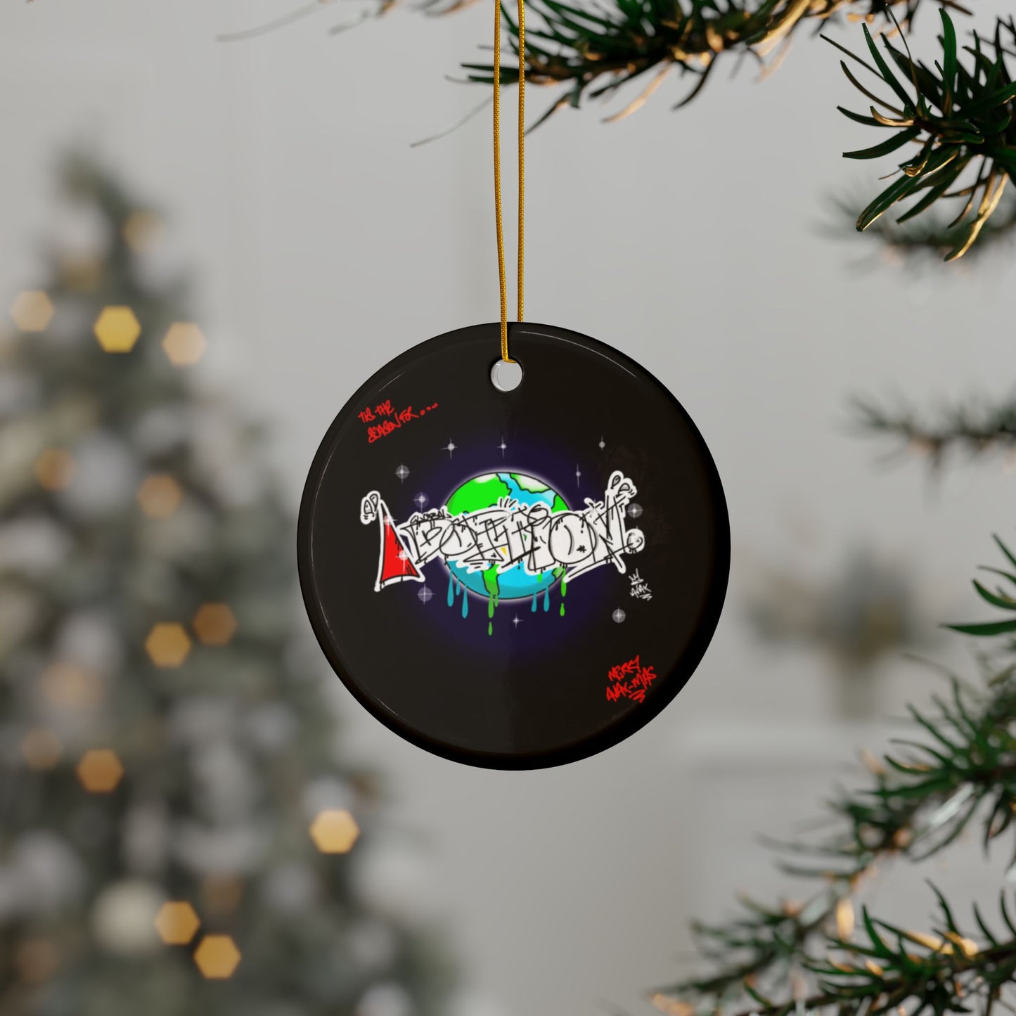 Avalanche Global Adoption Graffiti - Avalanche Christmas Decoration